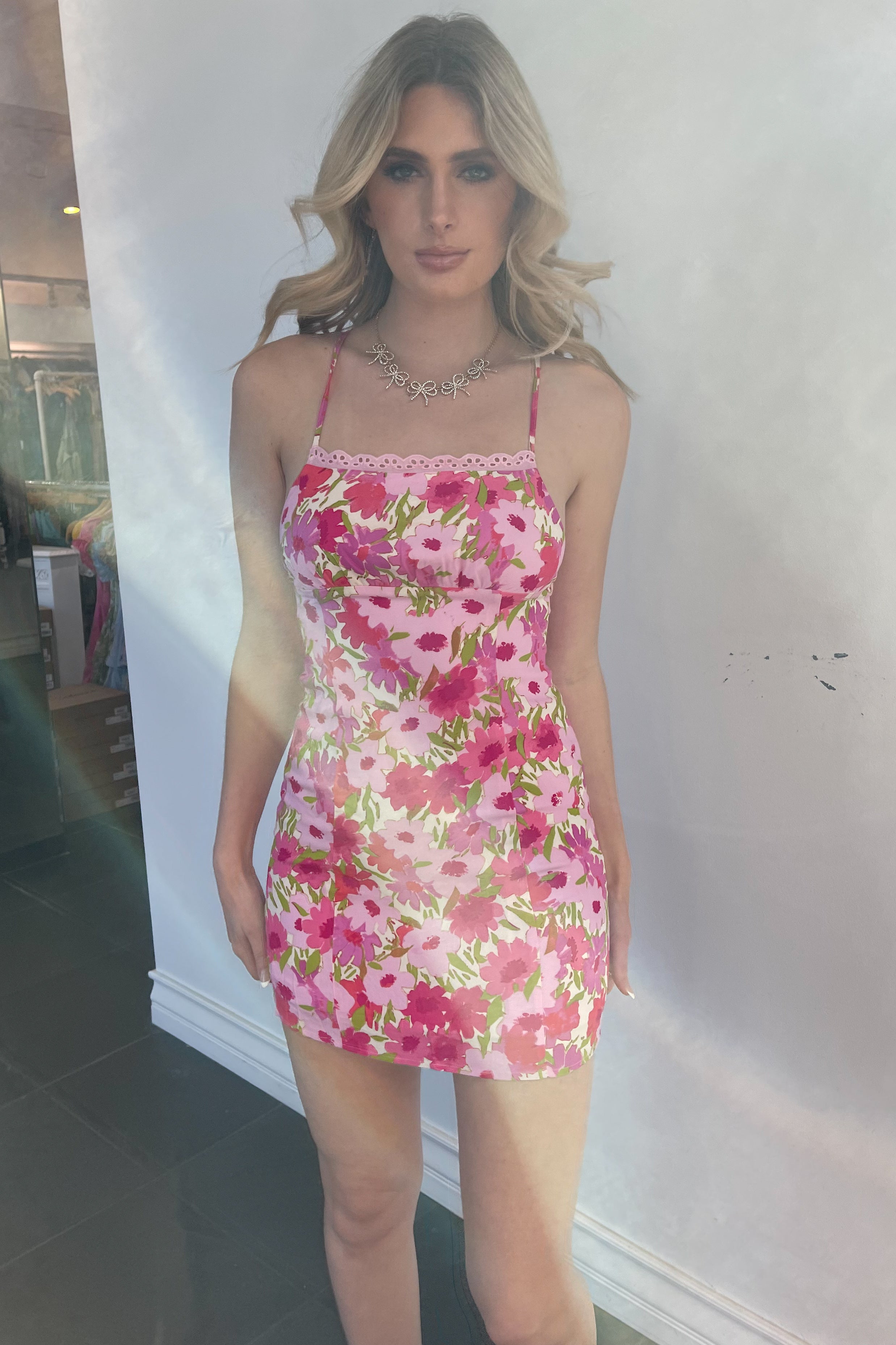 Kiss Me In Nashville Dress-Pink