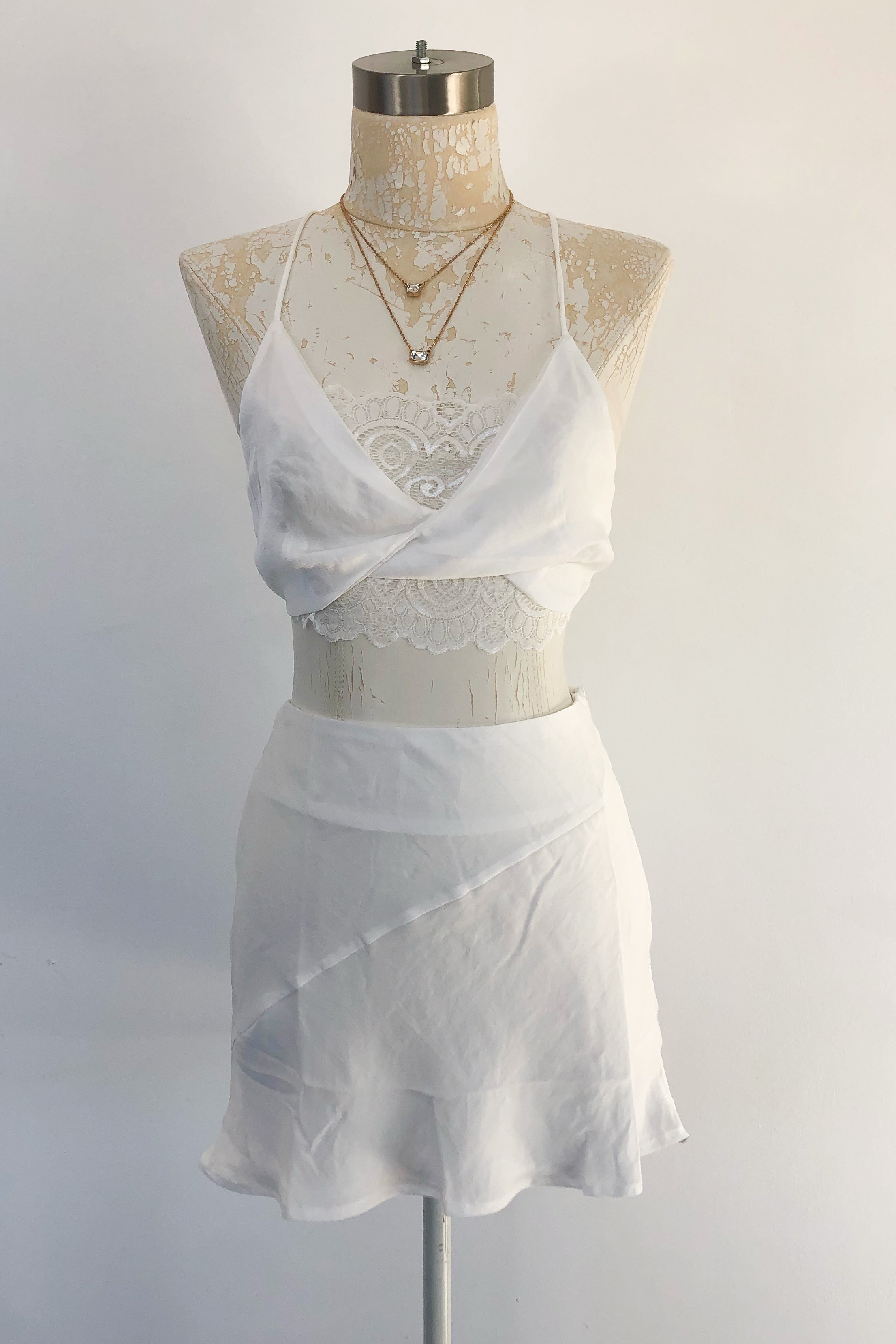 Summer In Paris Dress Set-White