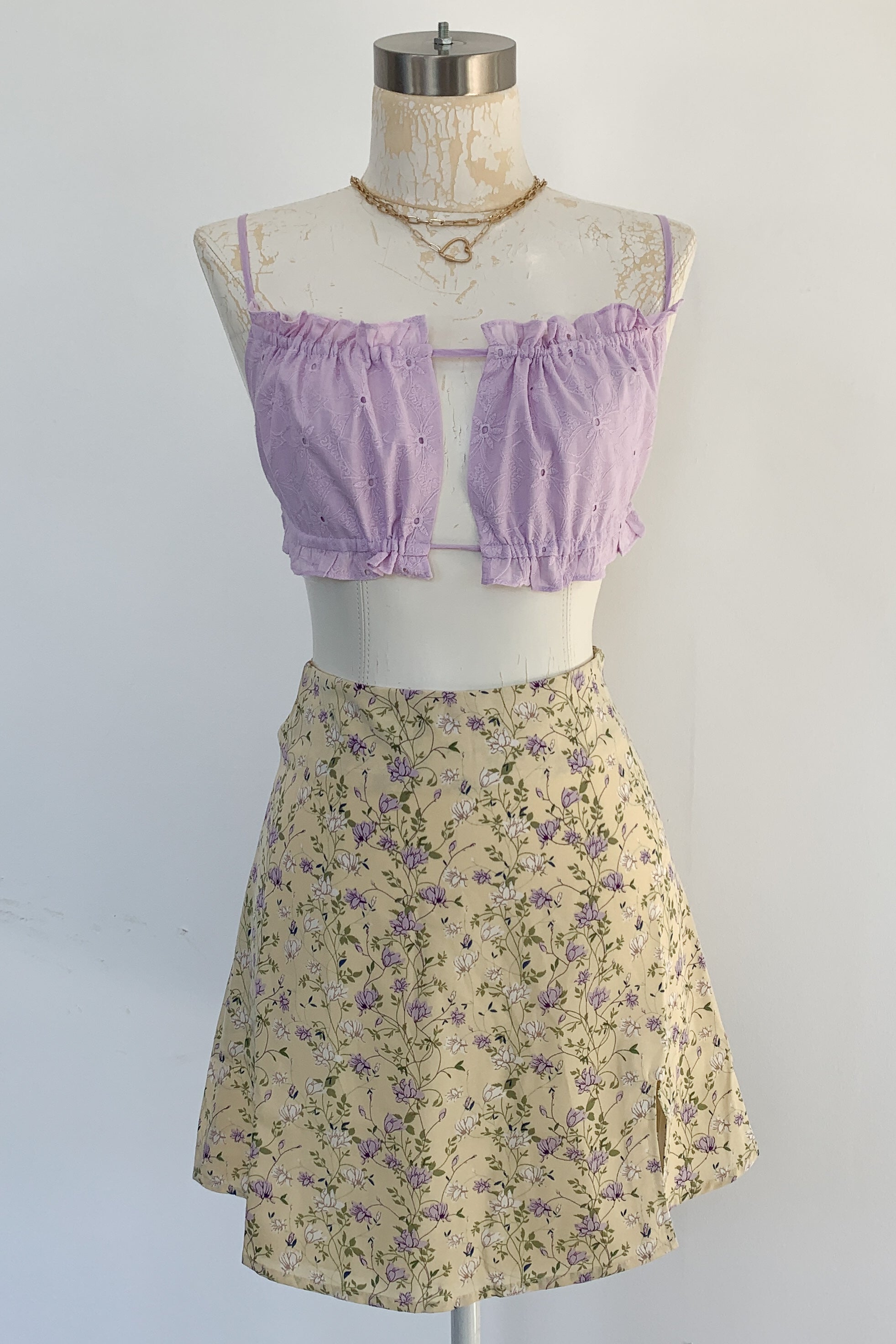 Crazy About You Top-Lavender