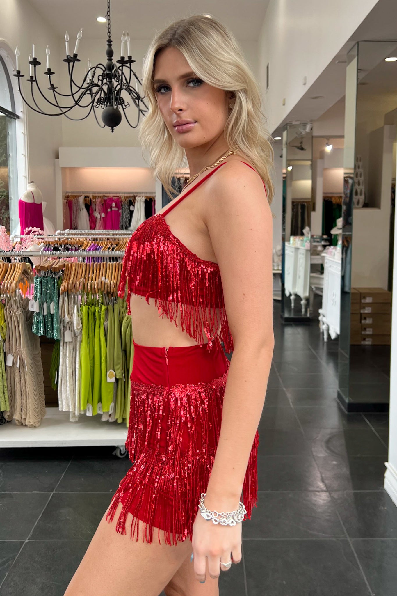 Almost A Bride Short Set-Red