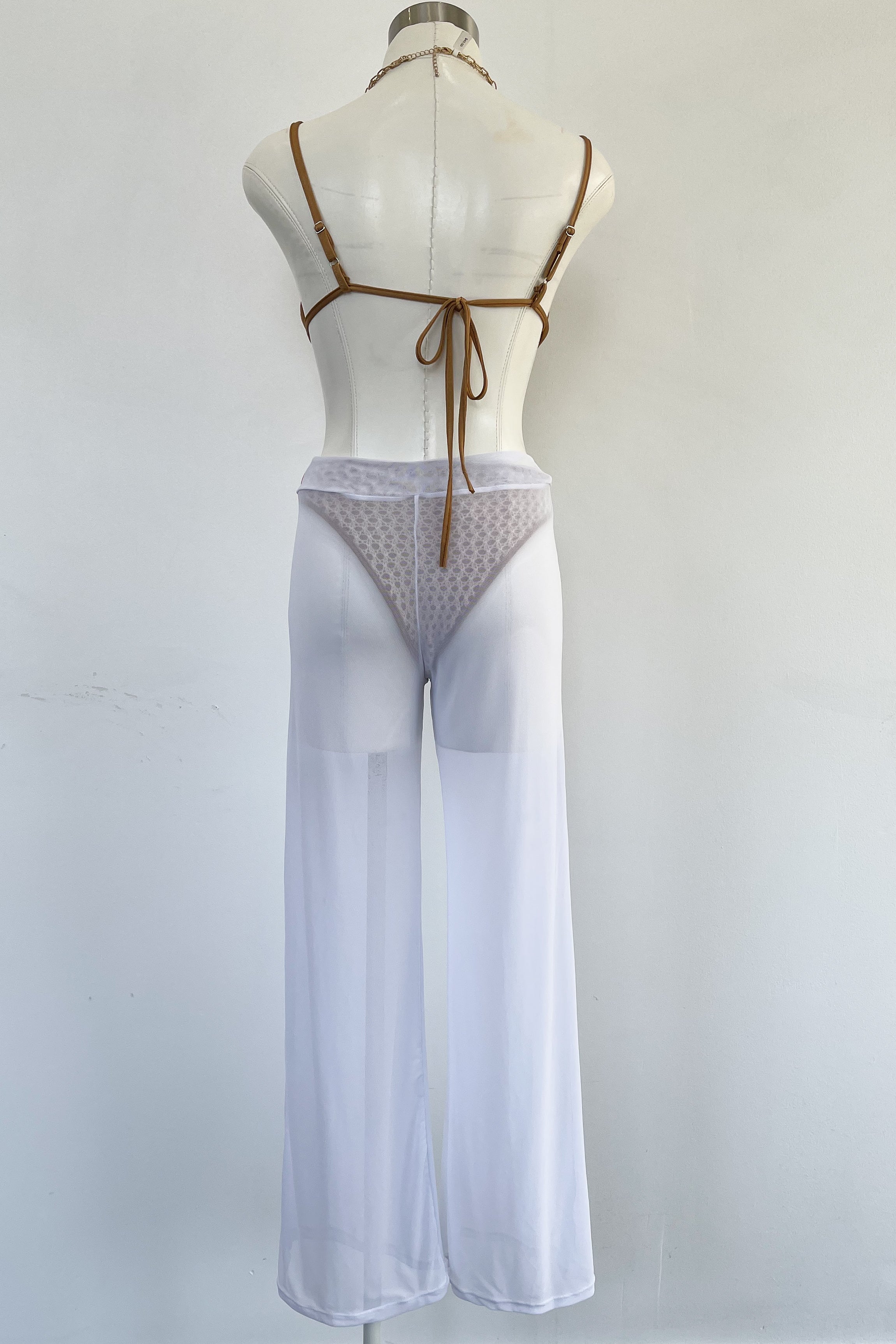 Always On Vacay Pants-White