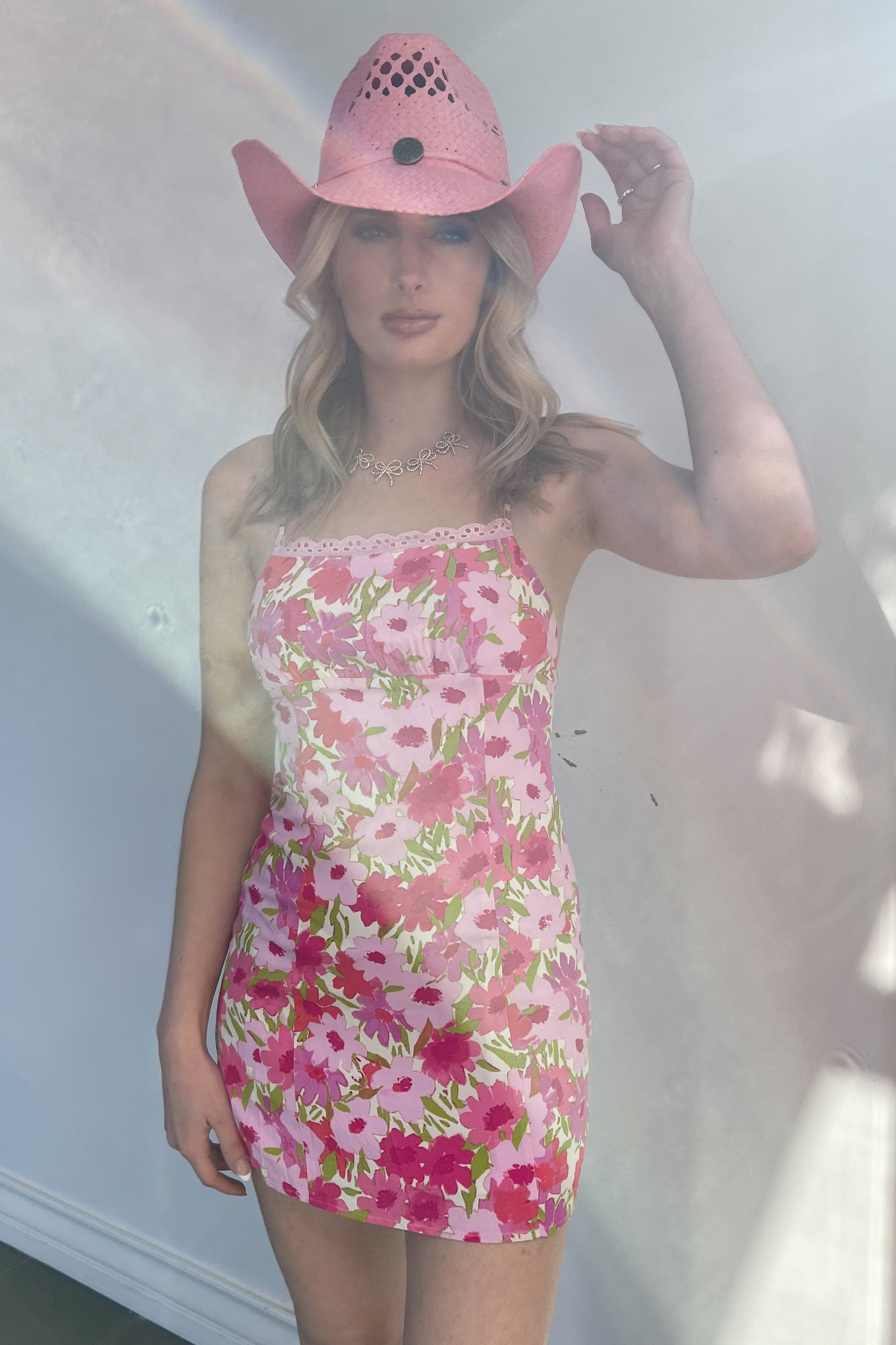 Kiss Me In Nashville Dress-Pink