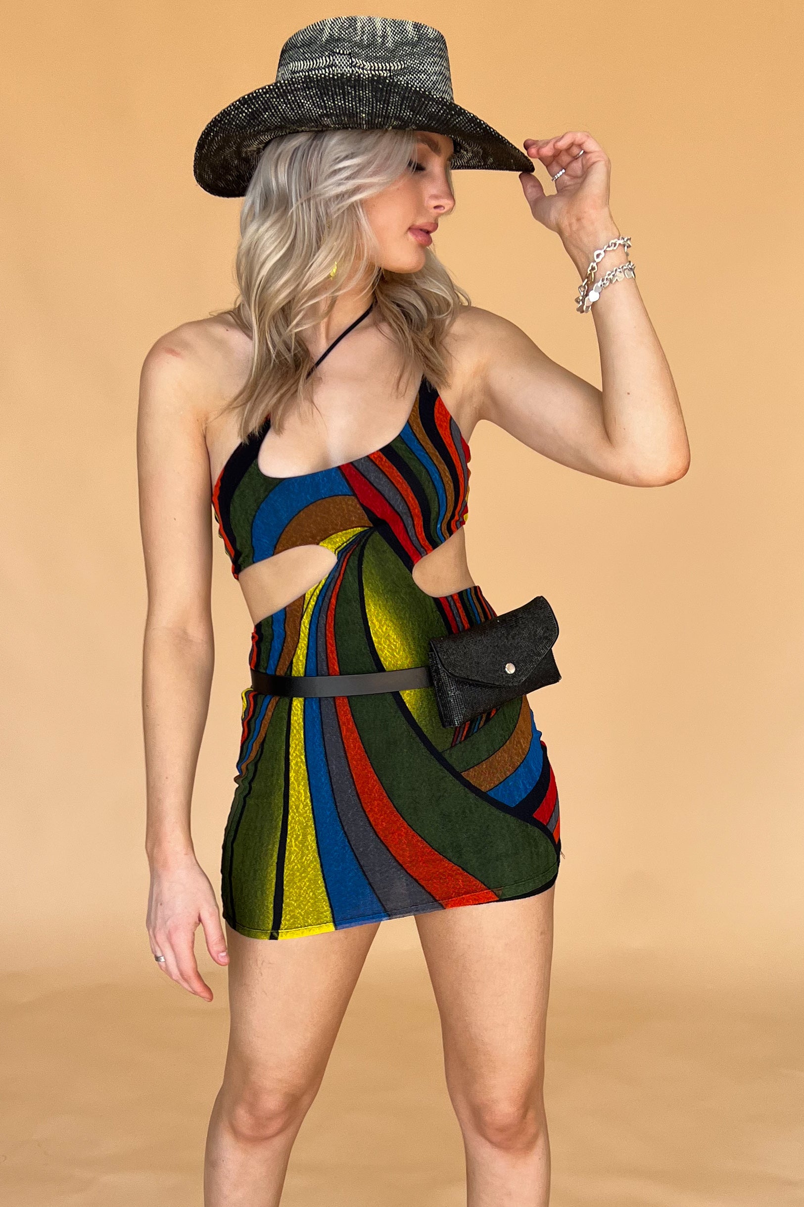 Jamaica Nights Mini Dress-Multi
