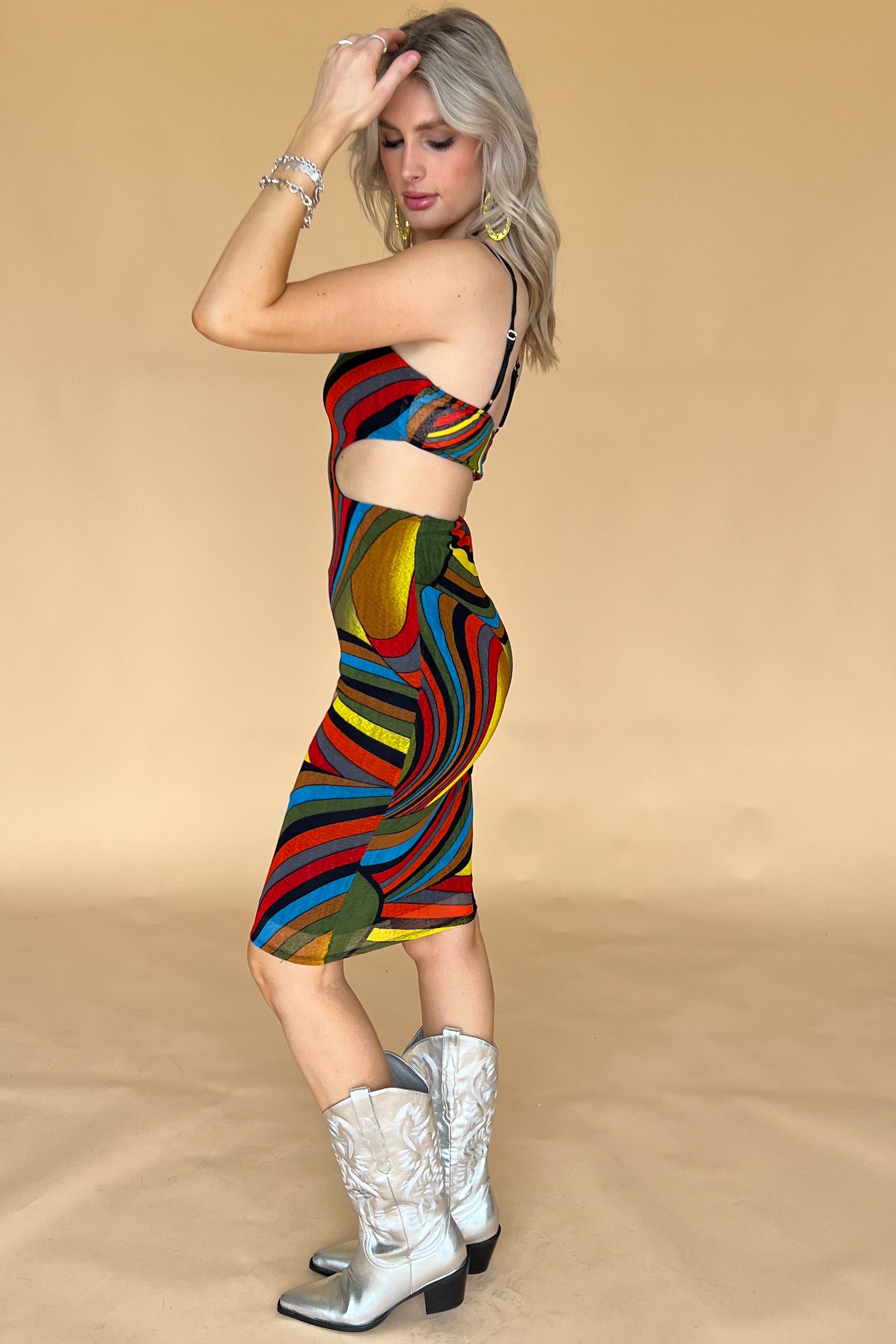 Jamaica Nights Dress-Multi