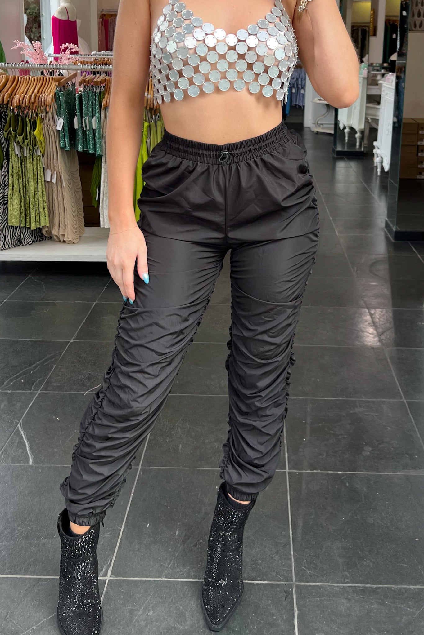 Festival Cargo Pants-Black