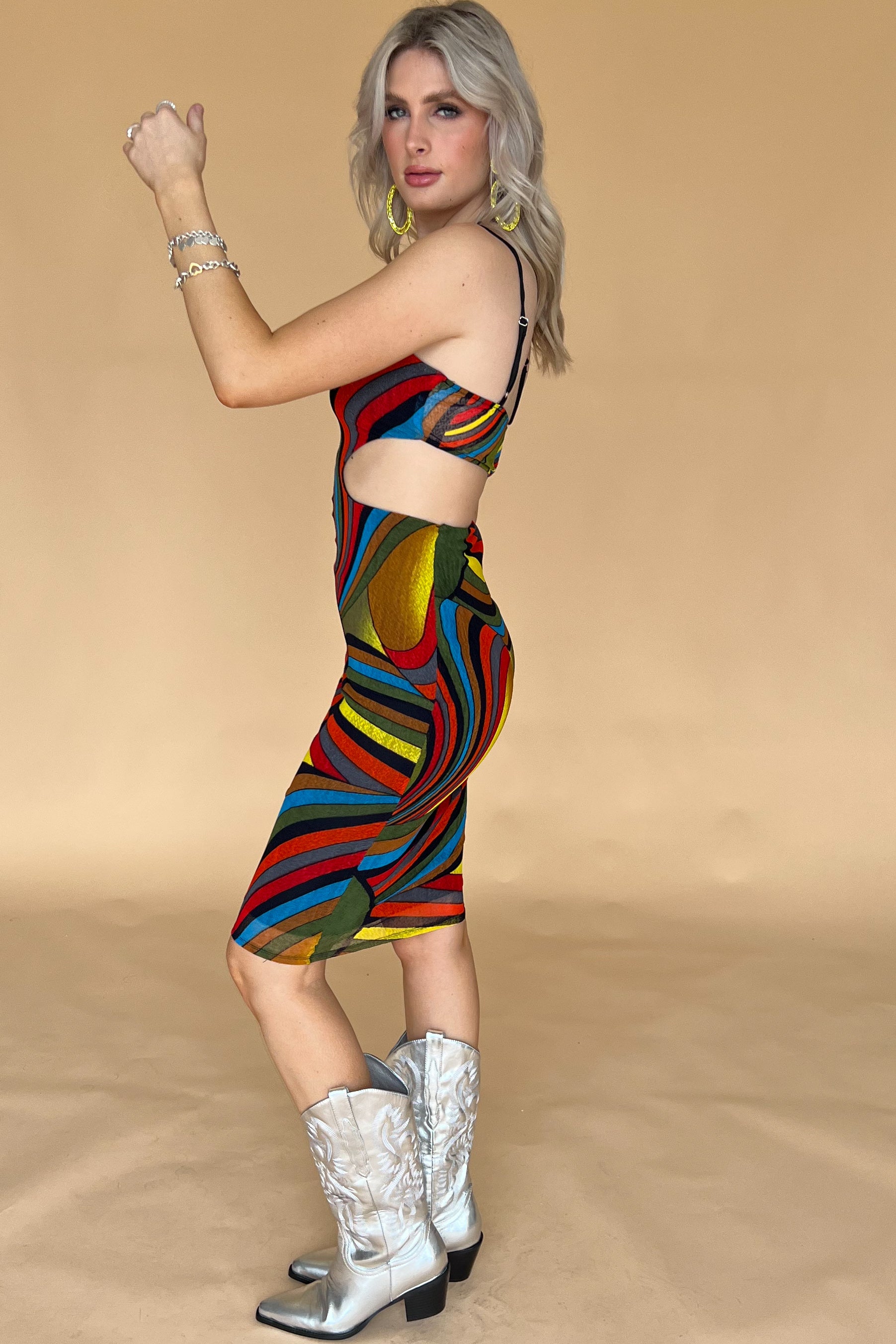 Jamaica Nights Dress-Multi