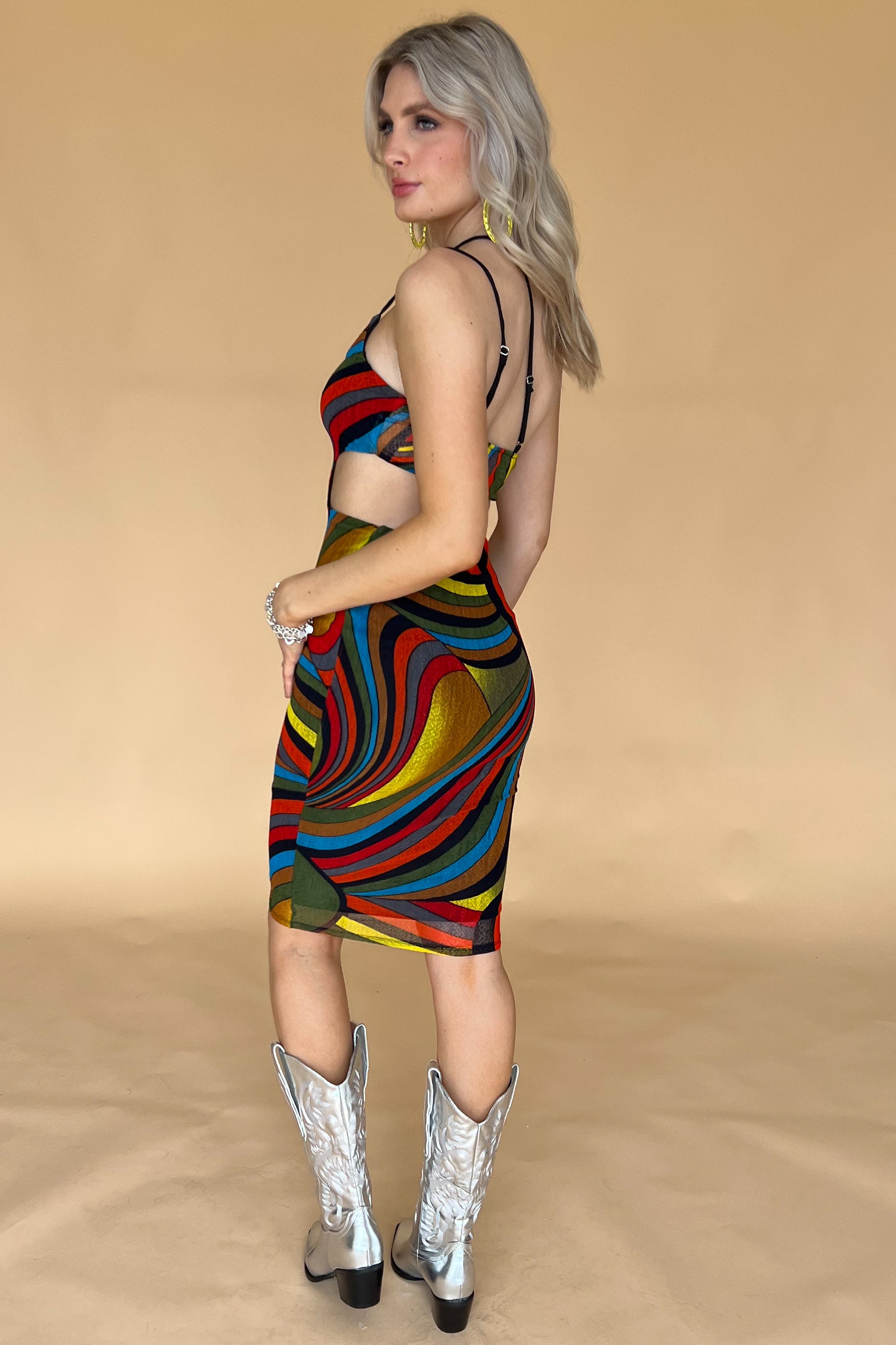Jamaica Nights Dress-Multi