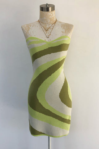 Tequila + Lime Dress-Lime