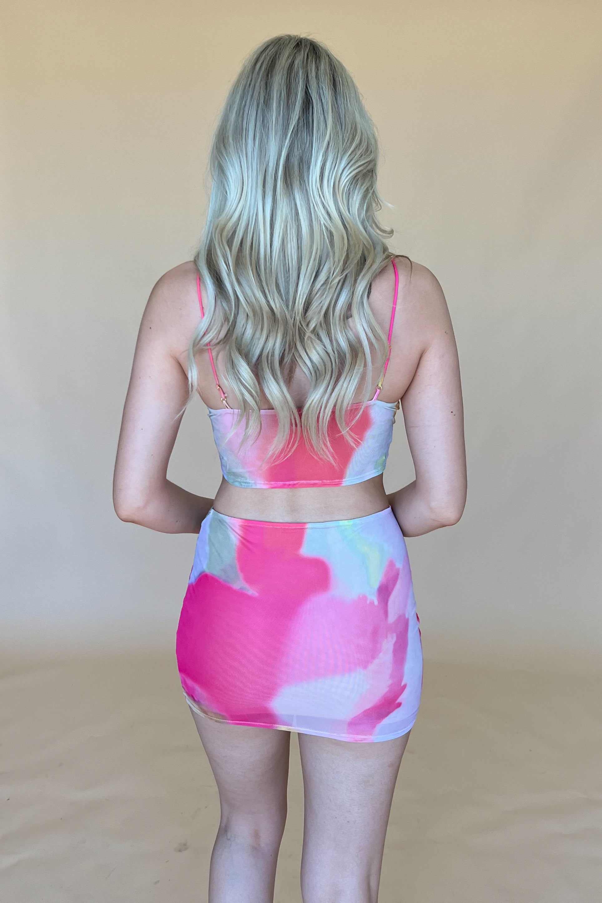 Vegas Cowgirl Dress Set-Pink Multi