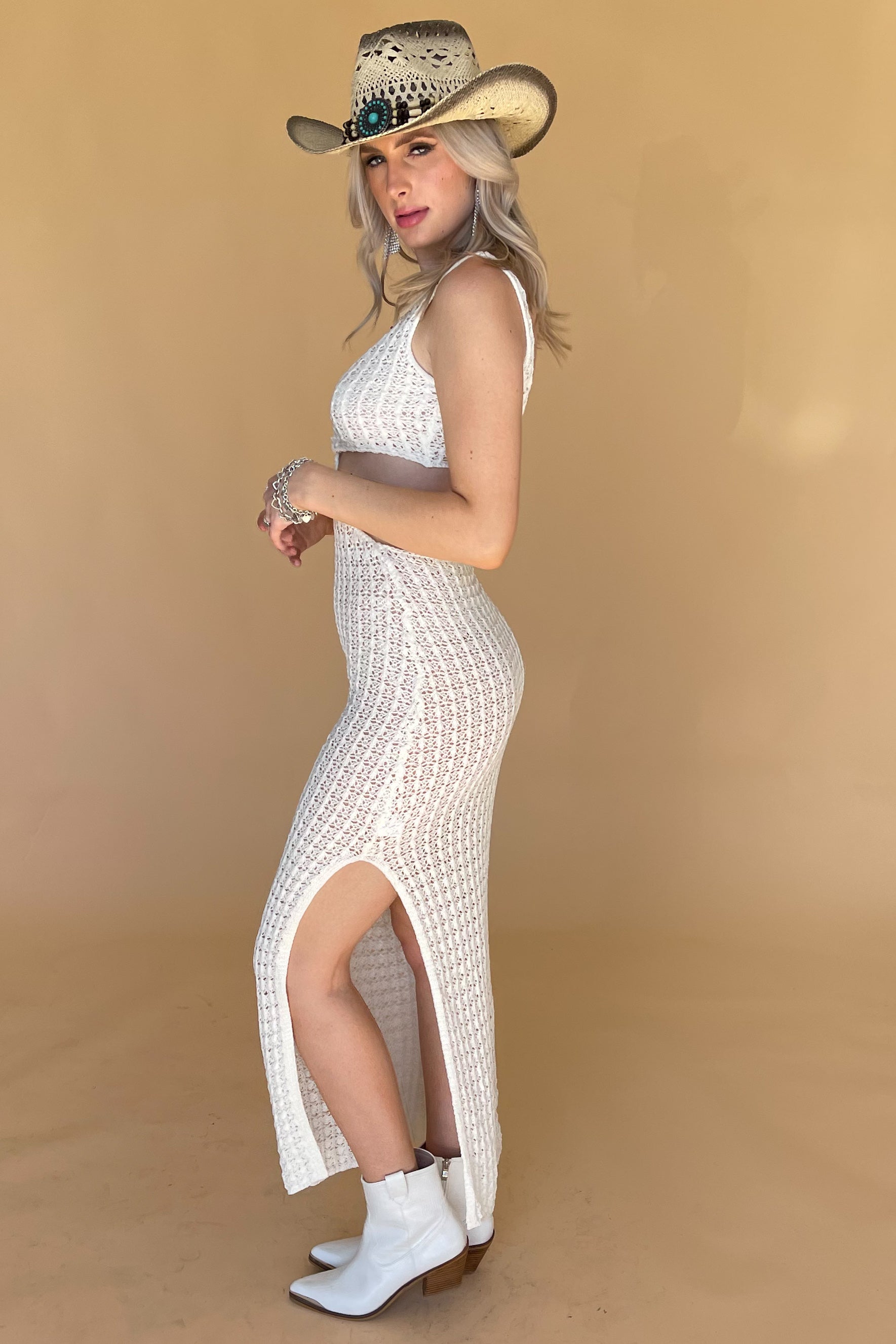 Soak Up The Sun Maxi Dress-Off White