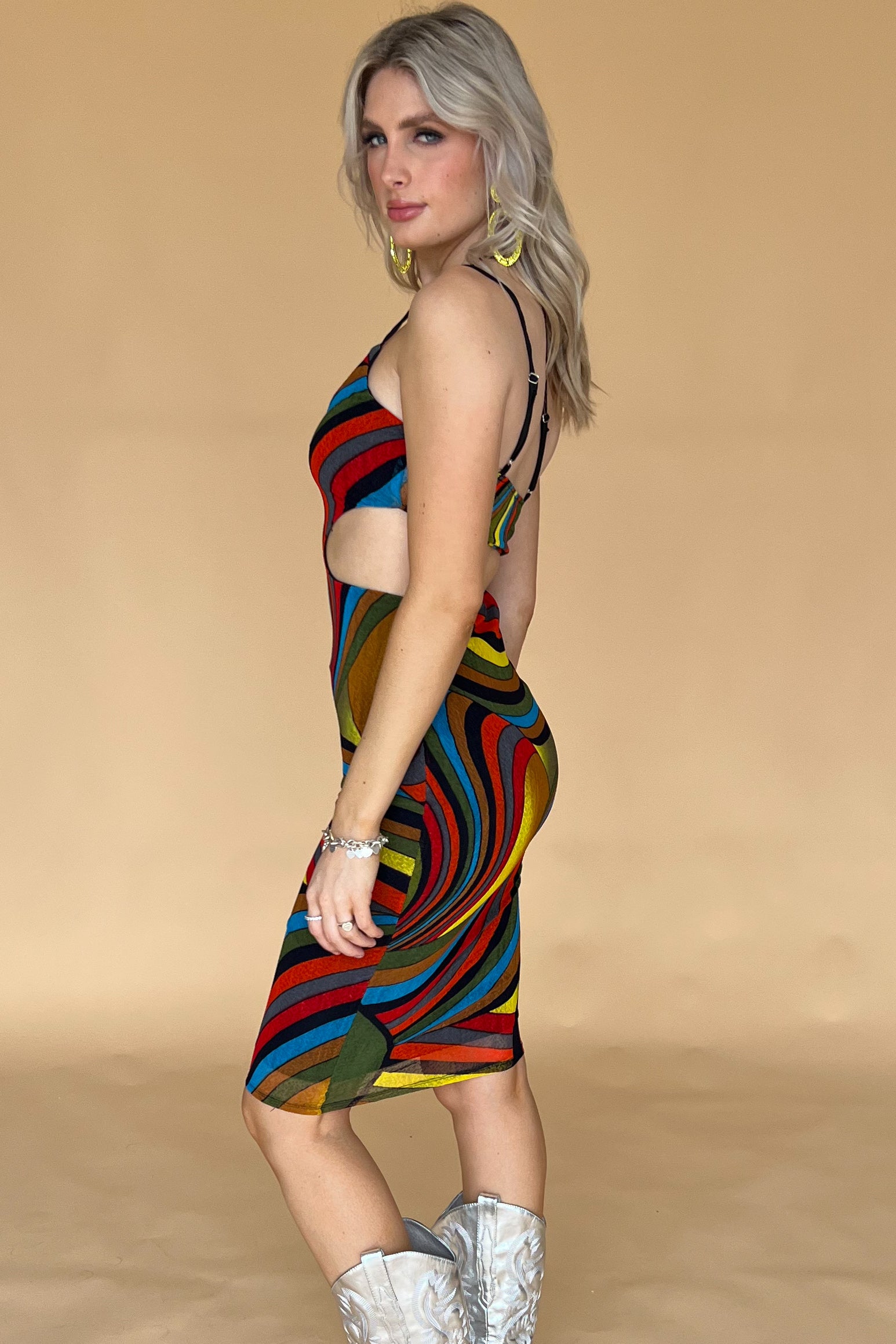 Jamaica Nights Dress-Multi
