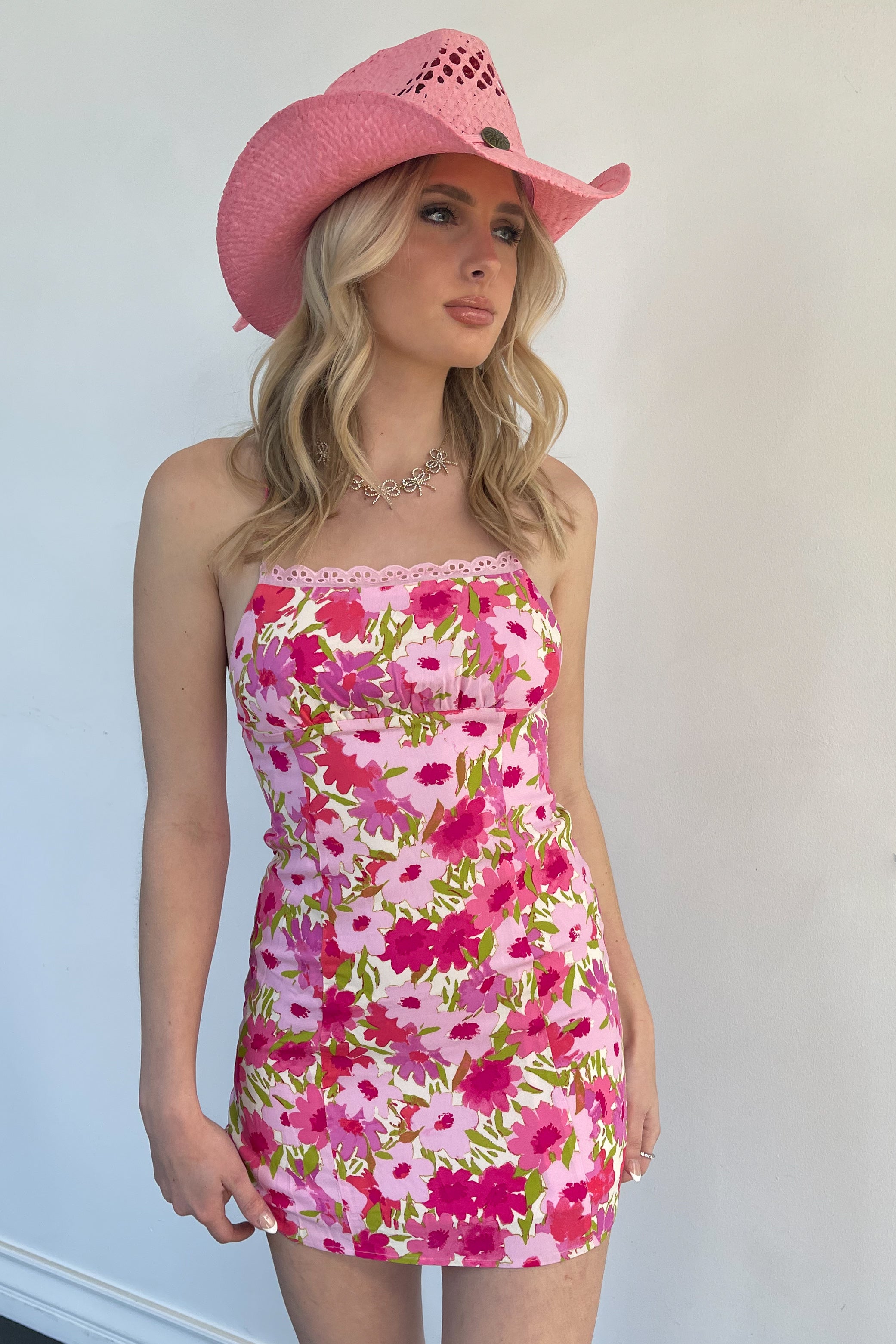 Kiss Me In Nashville Dress-Pink