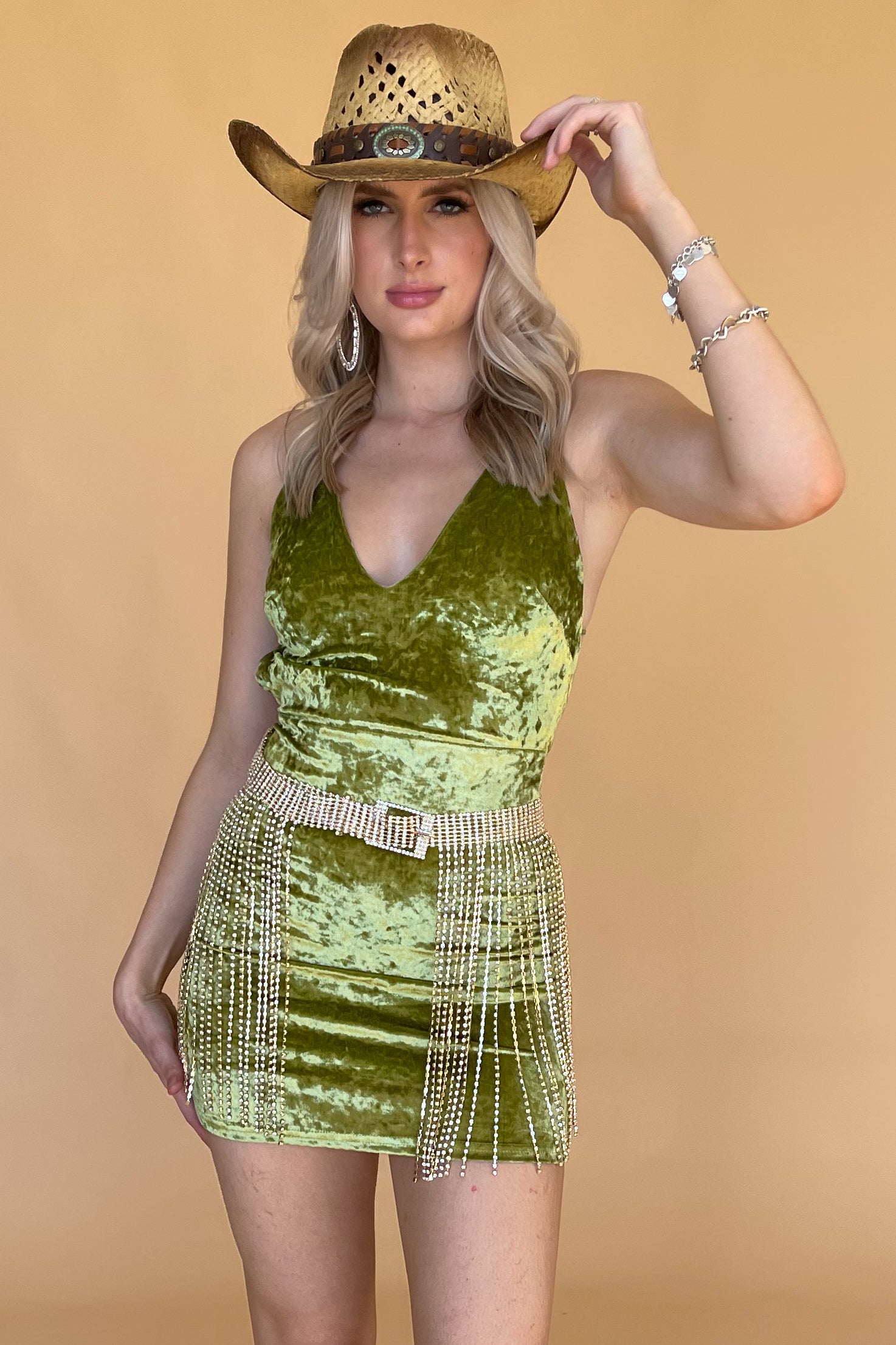 Dusk Till Dawn Dress-Lime