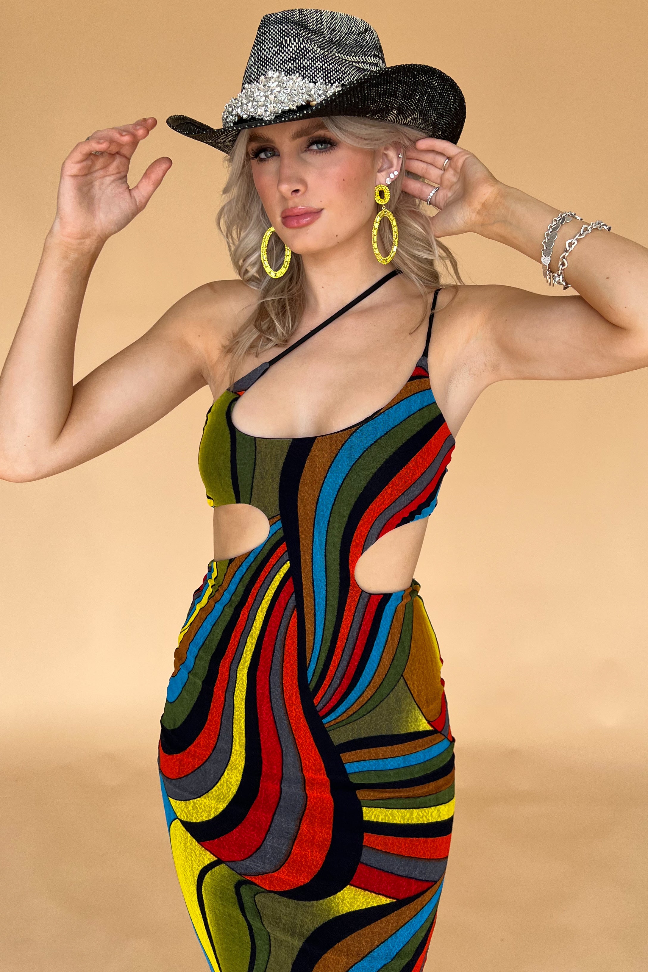 Jamaica Nights Dress-Multi