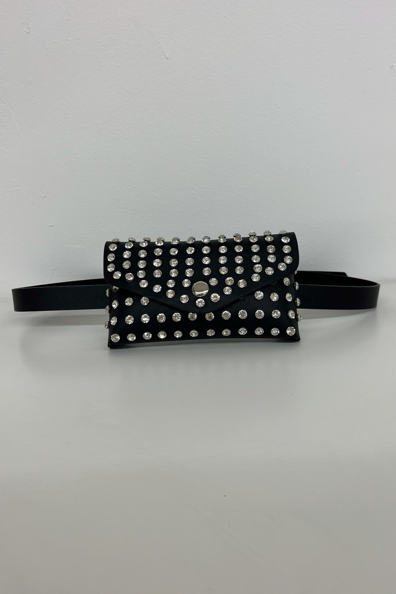 Rhinestone Cowgirl Fanny Pack-Black