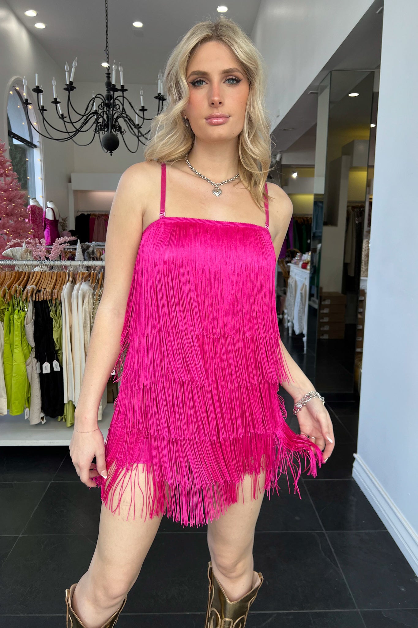 Musgraves Dress-Hot Pink