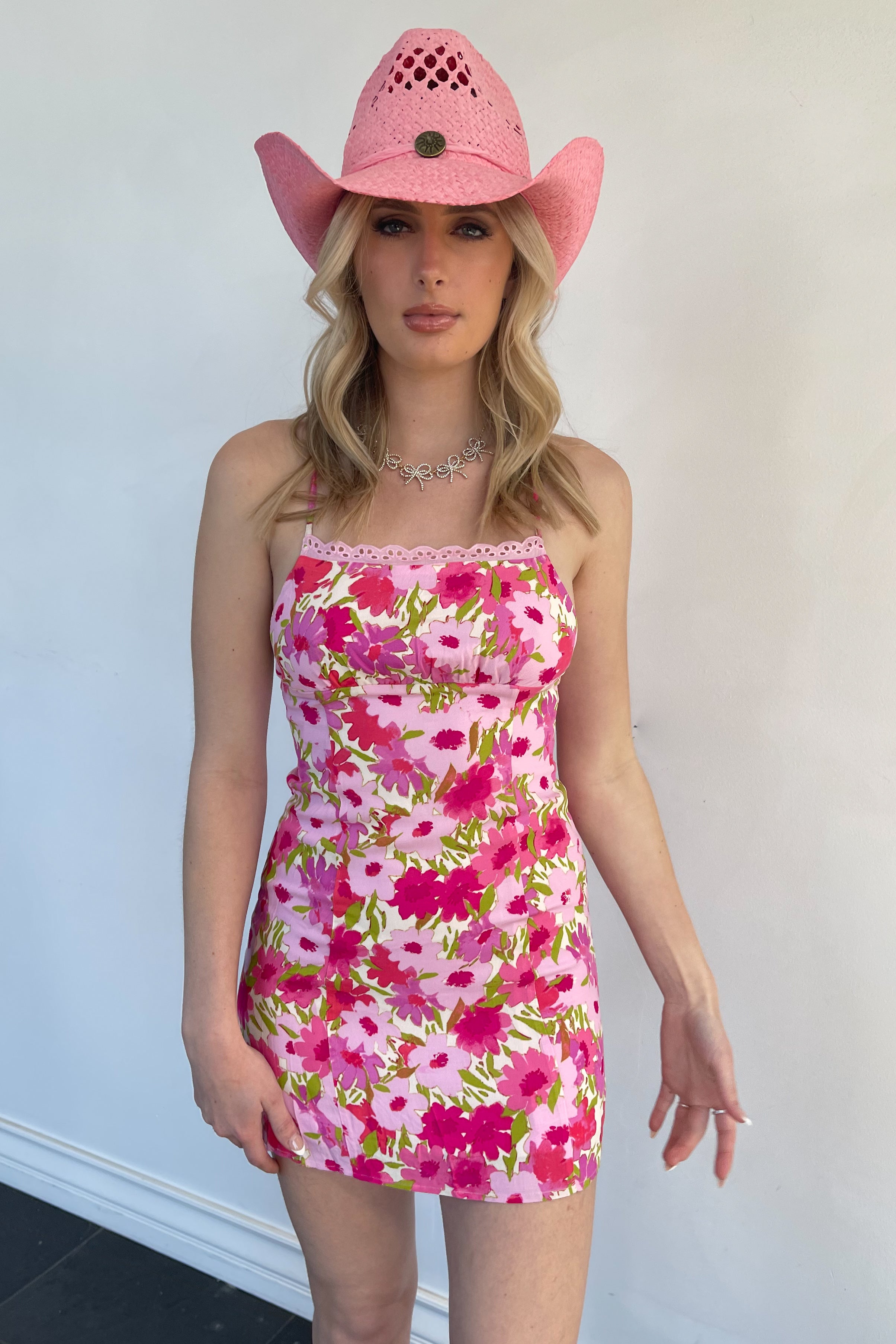 Kiss Me In Nashville Dress-Pink