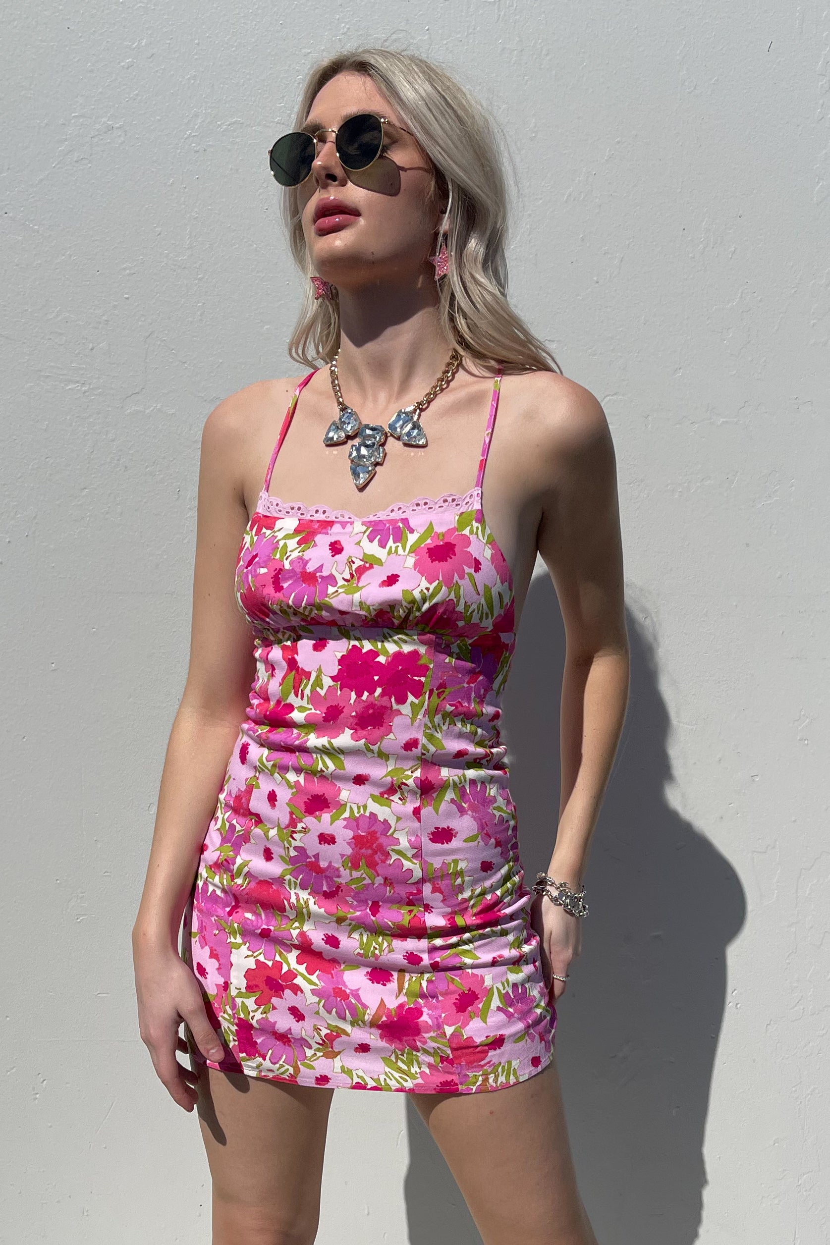 Kiss Me In Nashville Dress-Pink