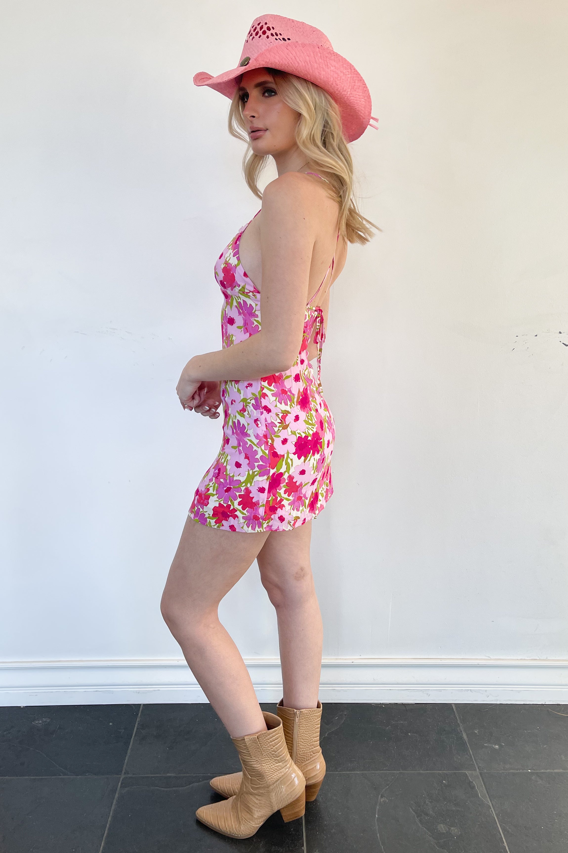 Kiss Me In Nashville Dress-Pink
