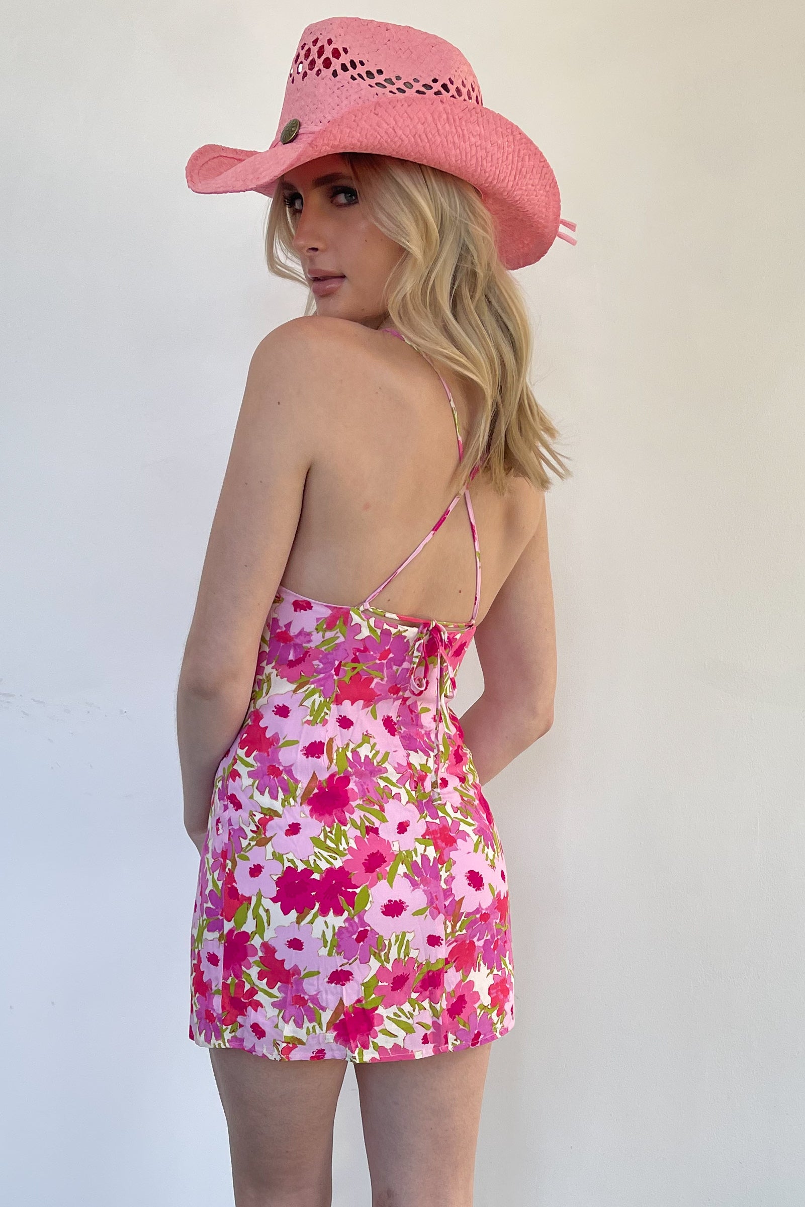 Kiss Me In Nashville Dress-Pink