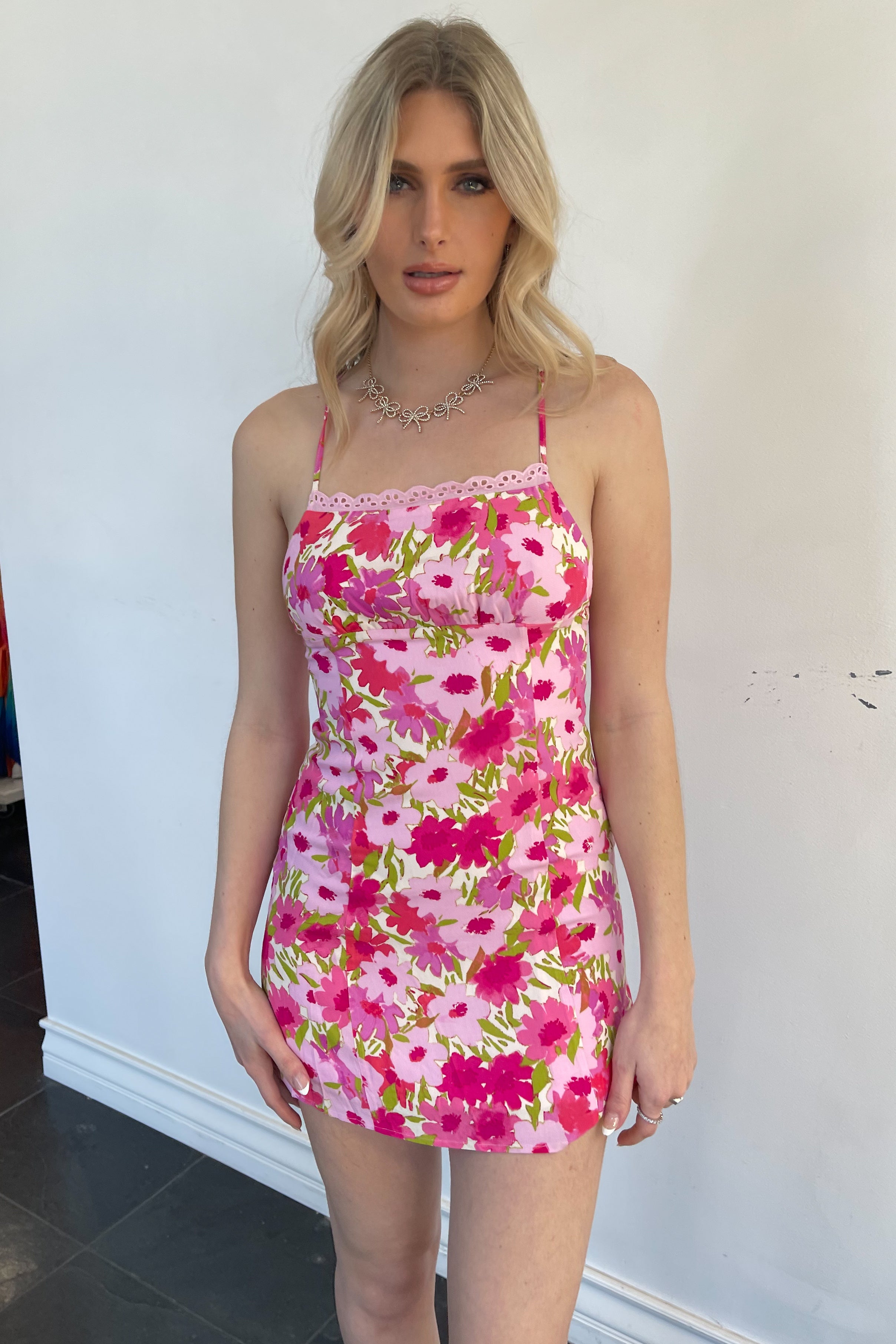 Kiss Me In Nashville Dress-Pink