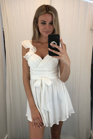 Mach Dress-White