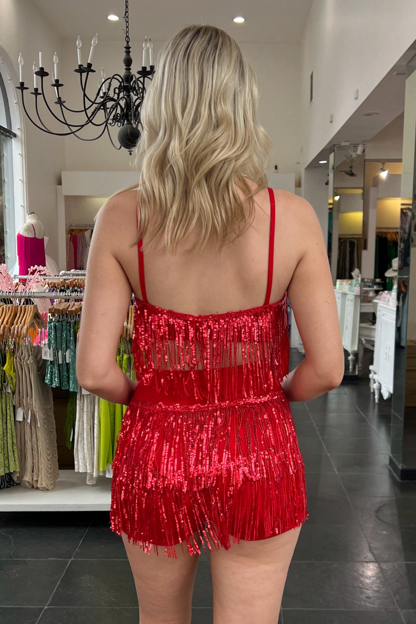 Almost A Bride Short Set-Red