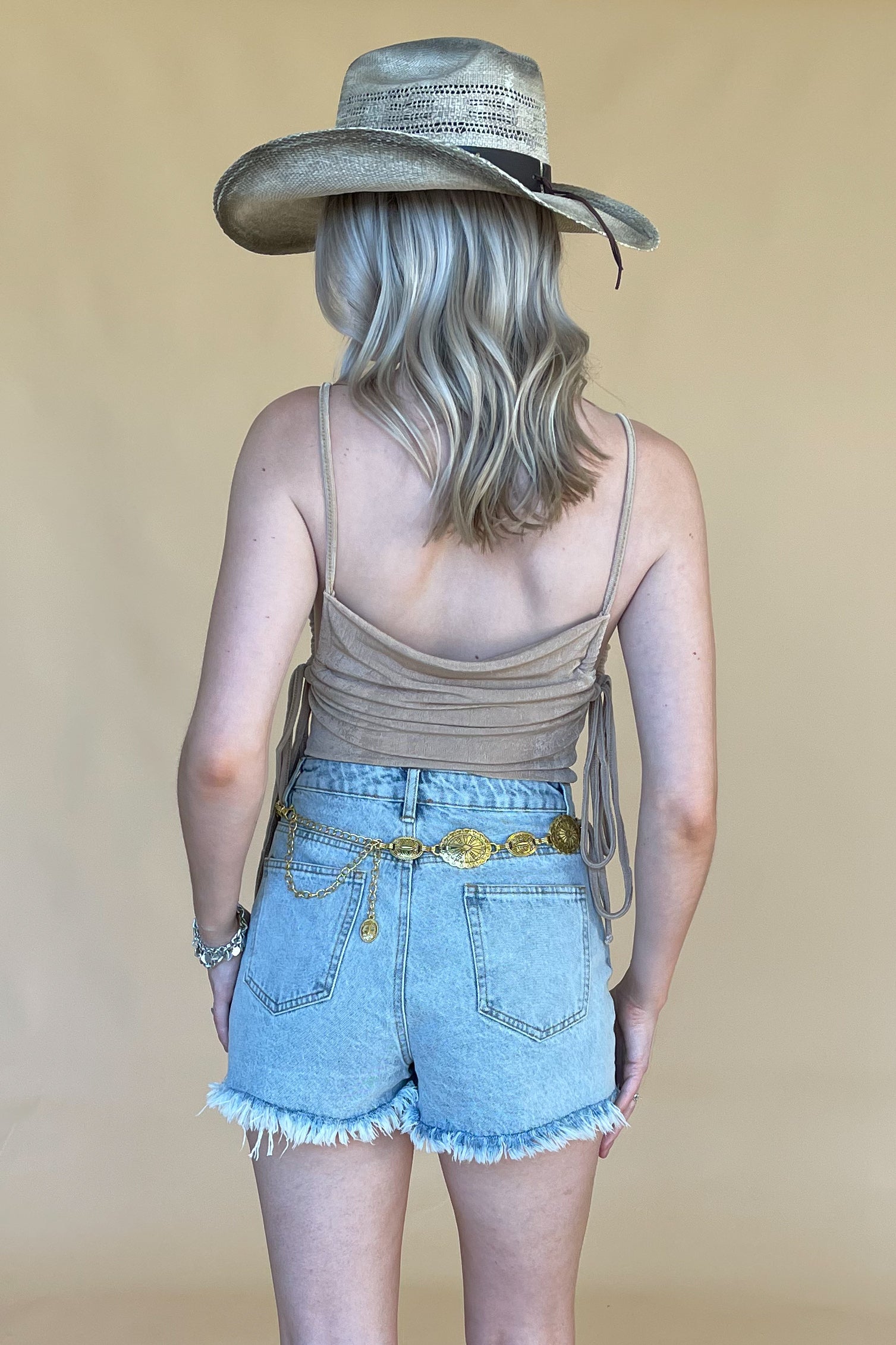 Nights In New York Bodysuit-Gold