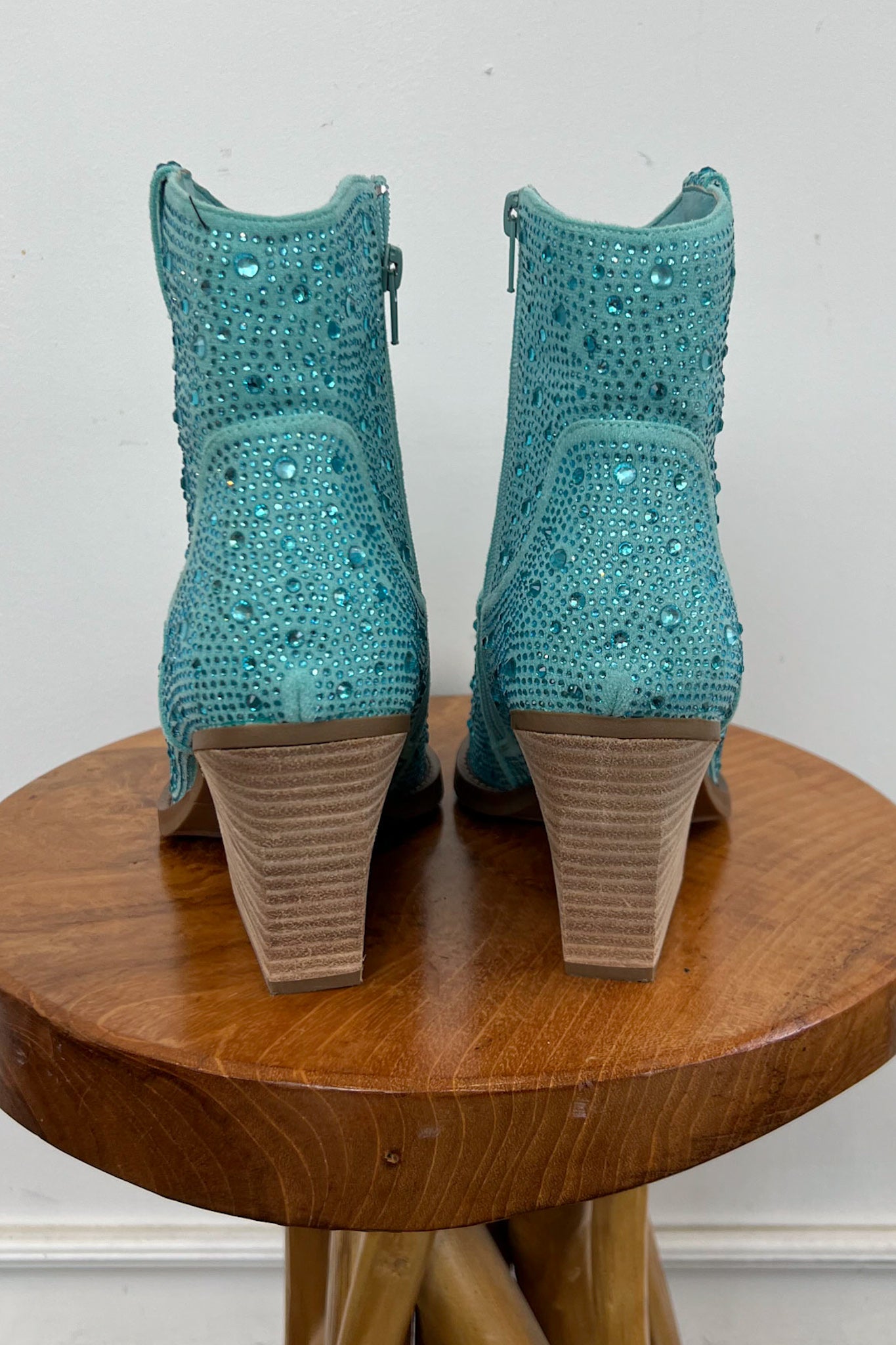 Cinderella's A Cowgirl Bootie-Turquoise