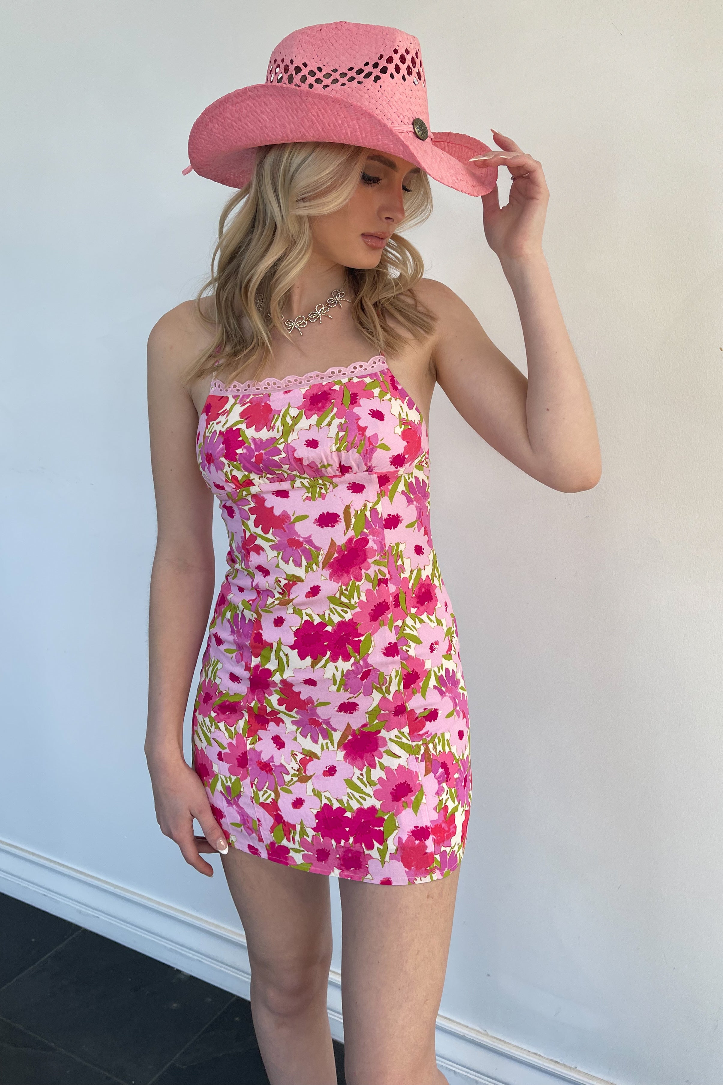 Kiss Me In Nashville Dress-Pink