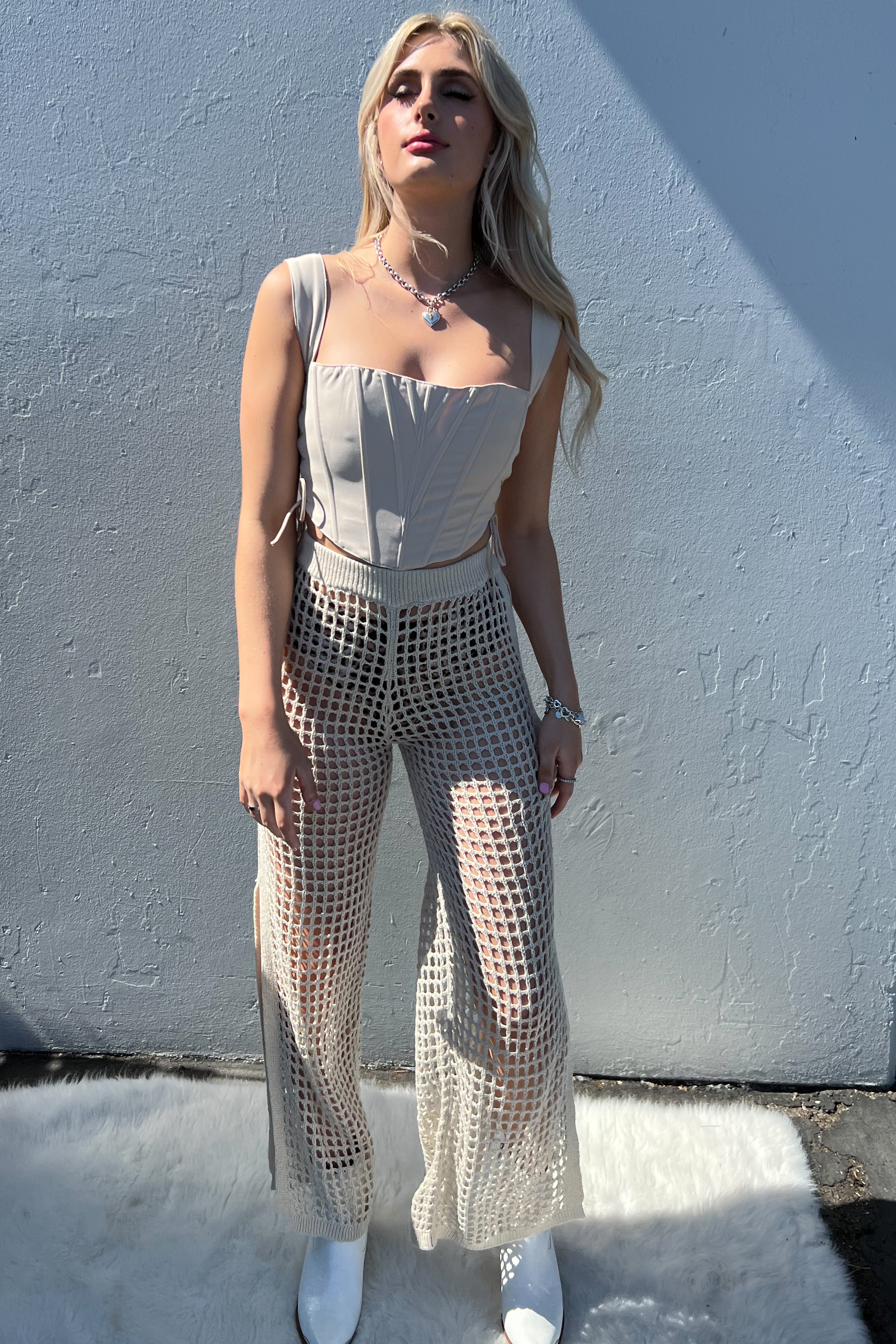 French Nights Top-Tan