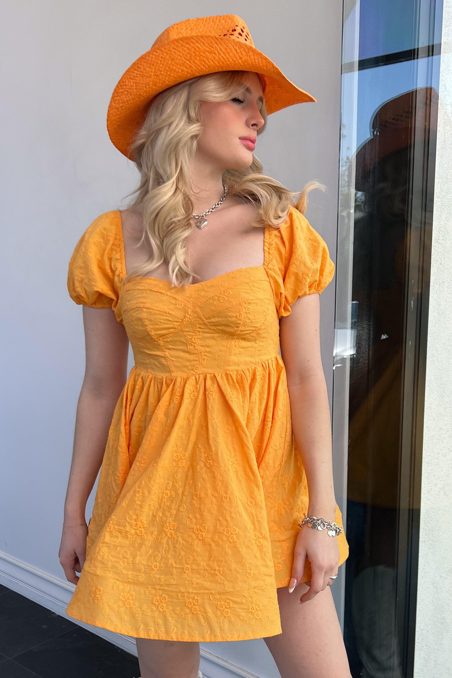 Georgia On My Mind Dress-Marigold