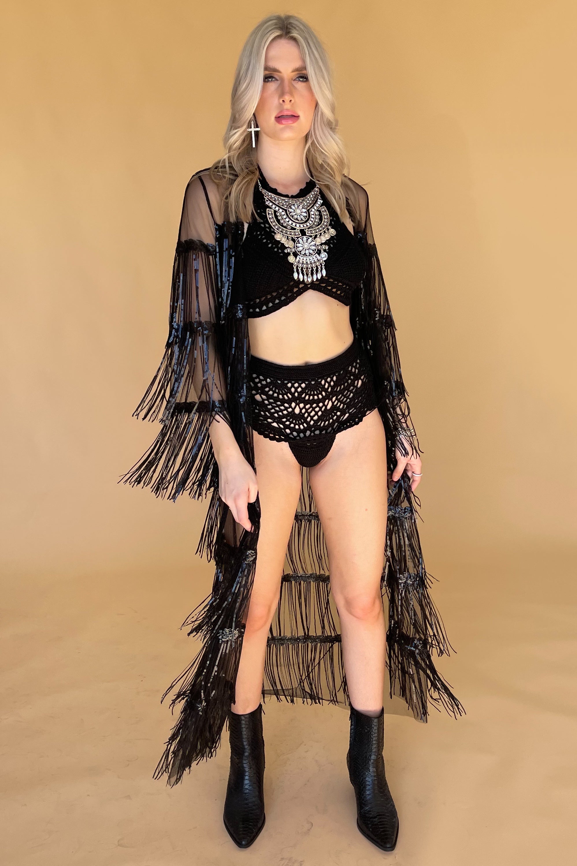 Enchanted Summer Jacket-Black