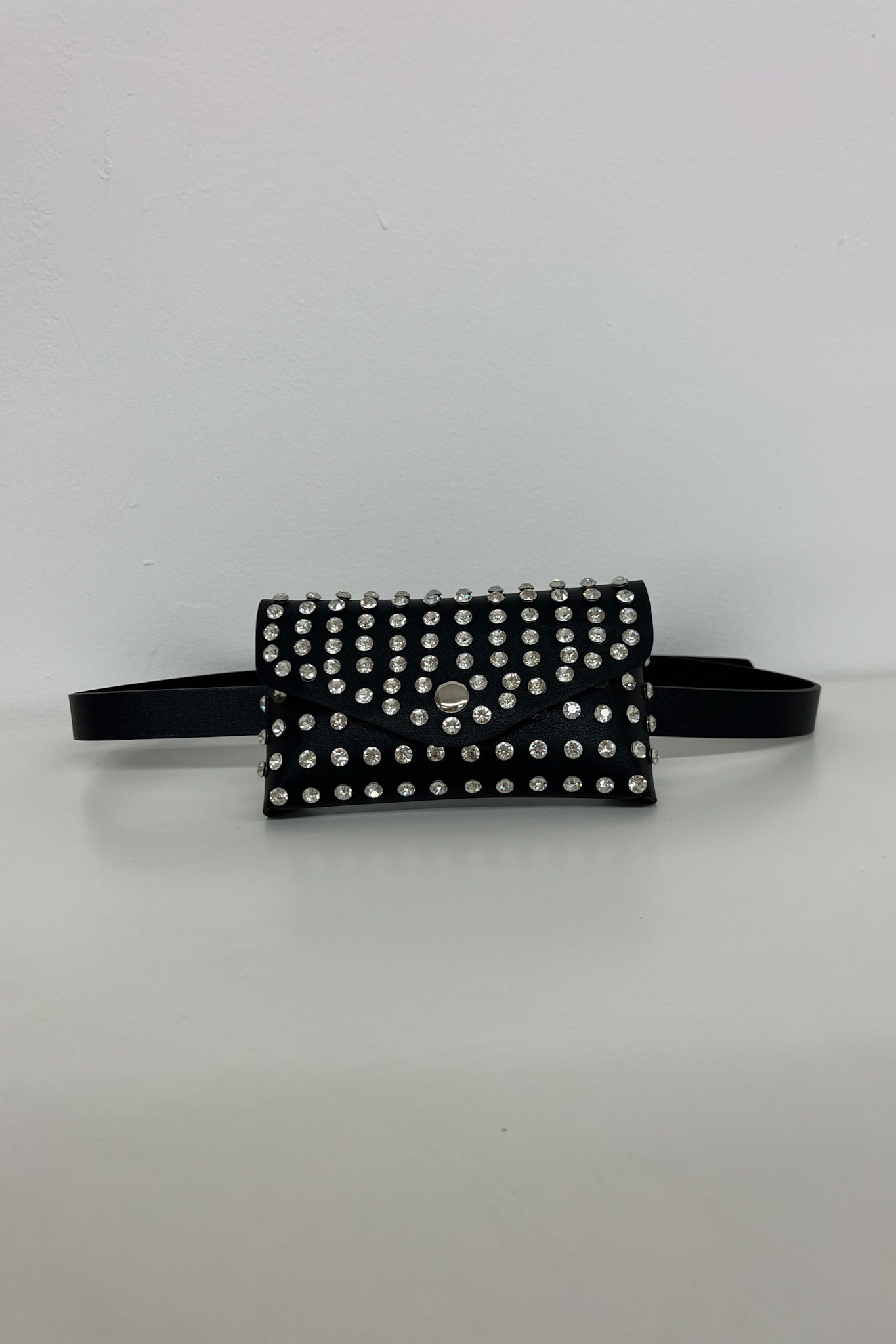 Rhinestone Cowgirl Fanny Pack-Black