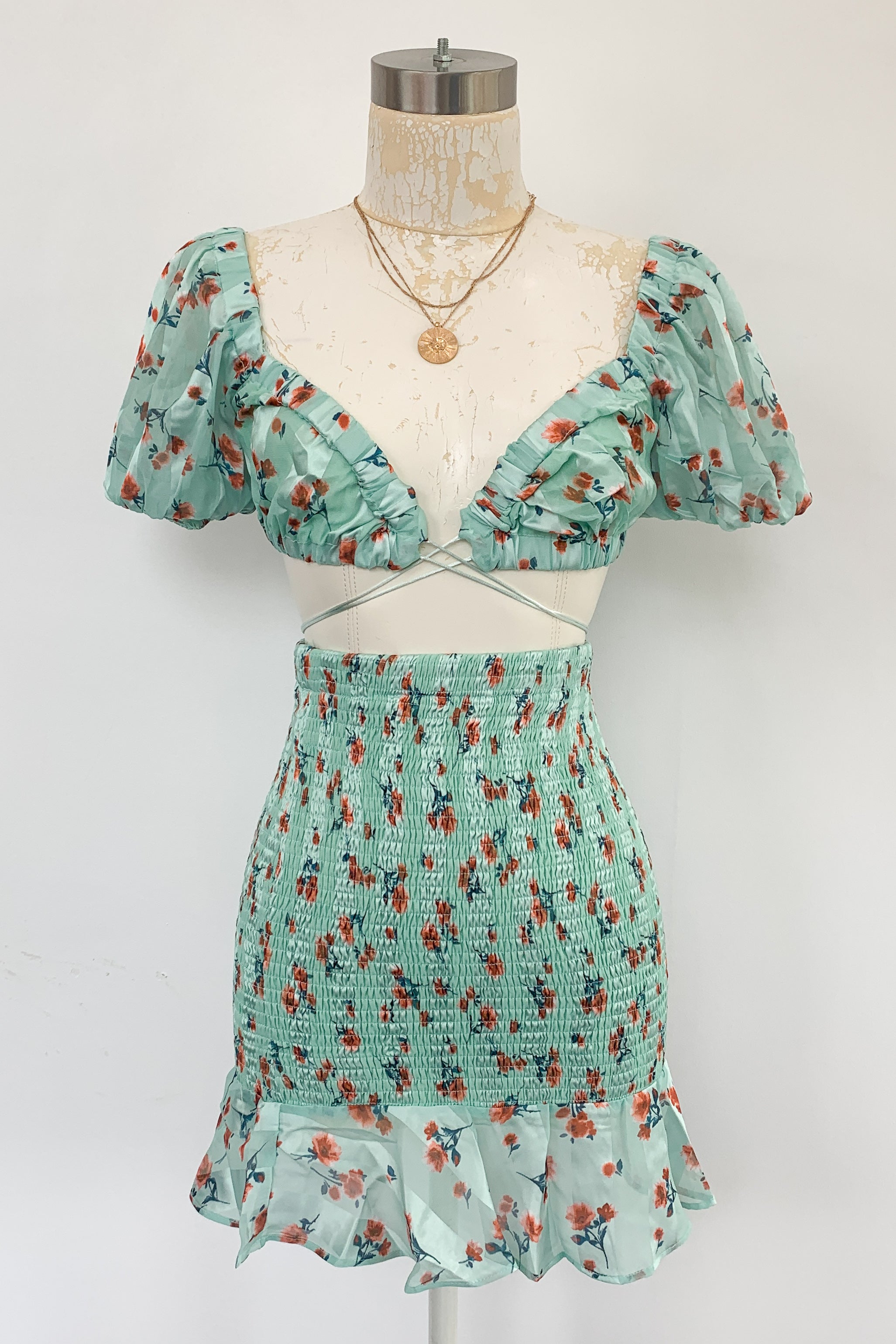 Venice Venture Dress Set-Mint