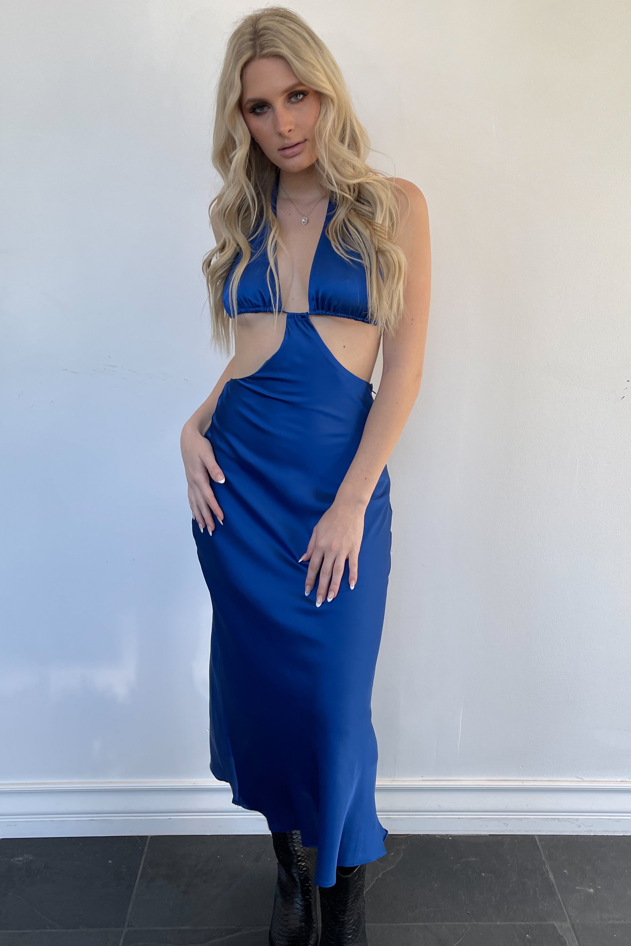 Punta Cana Maxi Dress-Cobalt