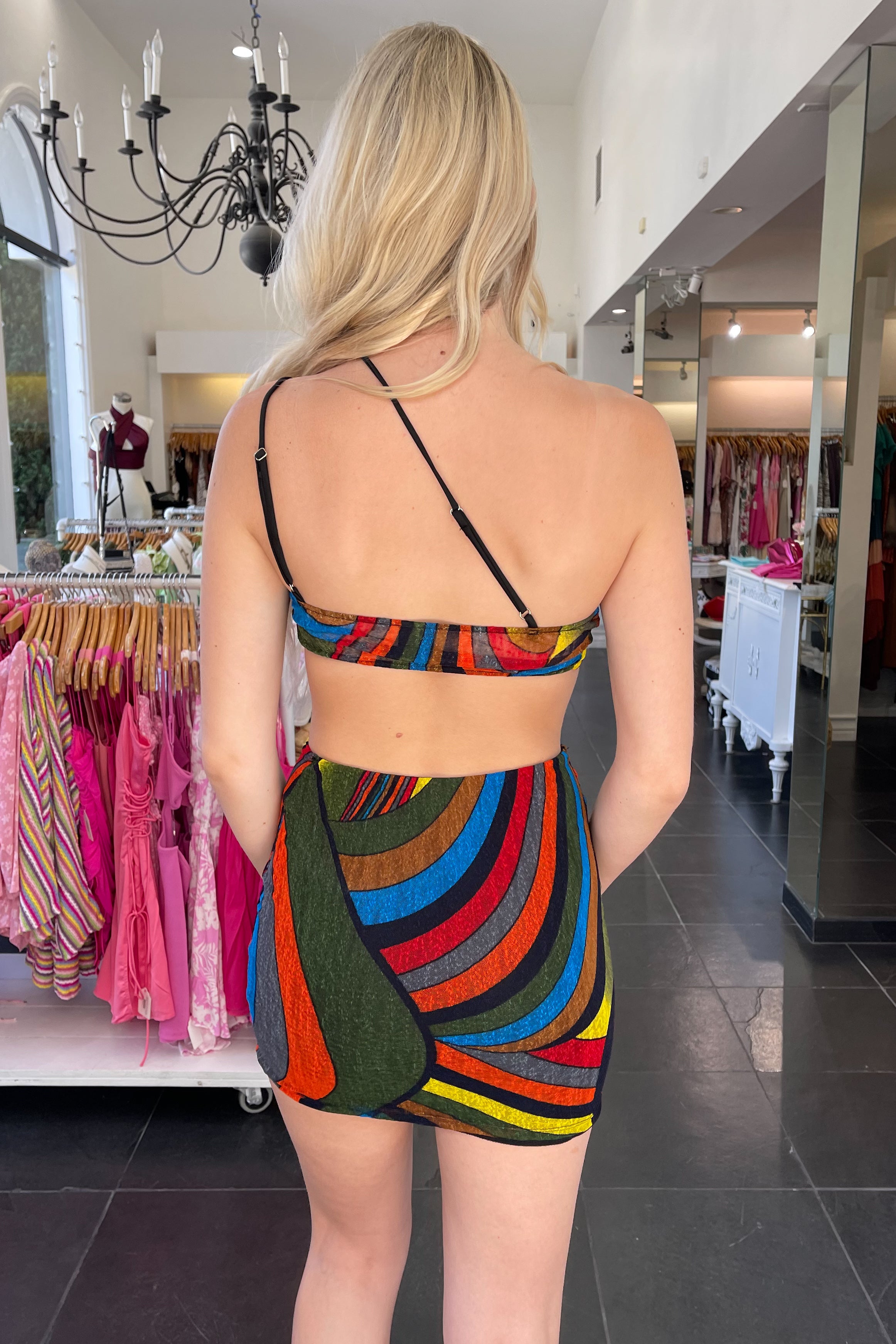 Jamaica Nights Mini Dress-Multi