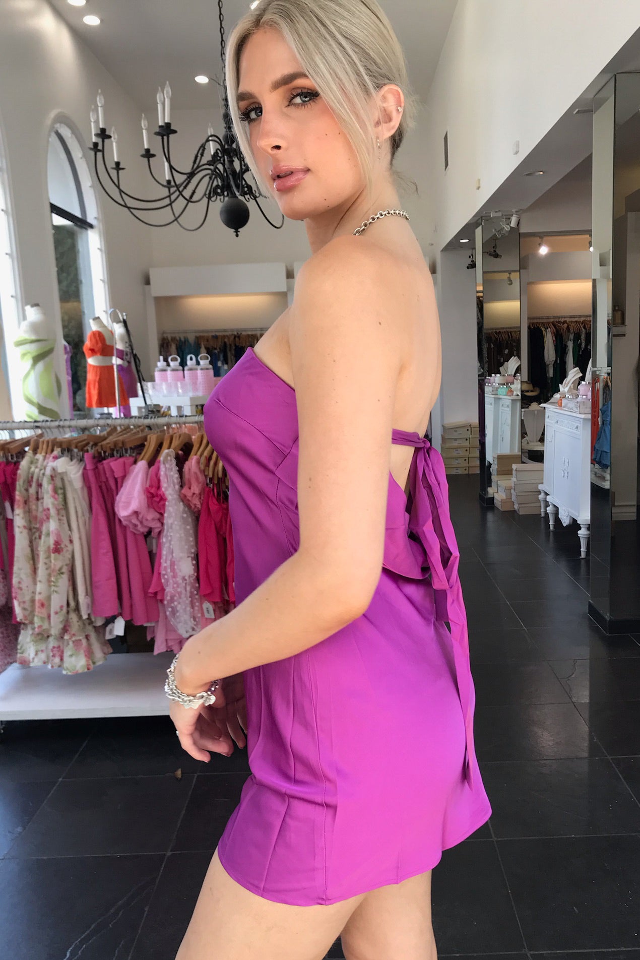 Chrishell Dress-Orchid