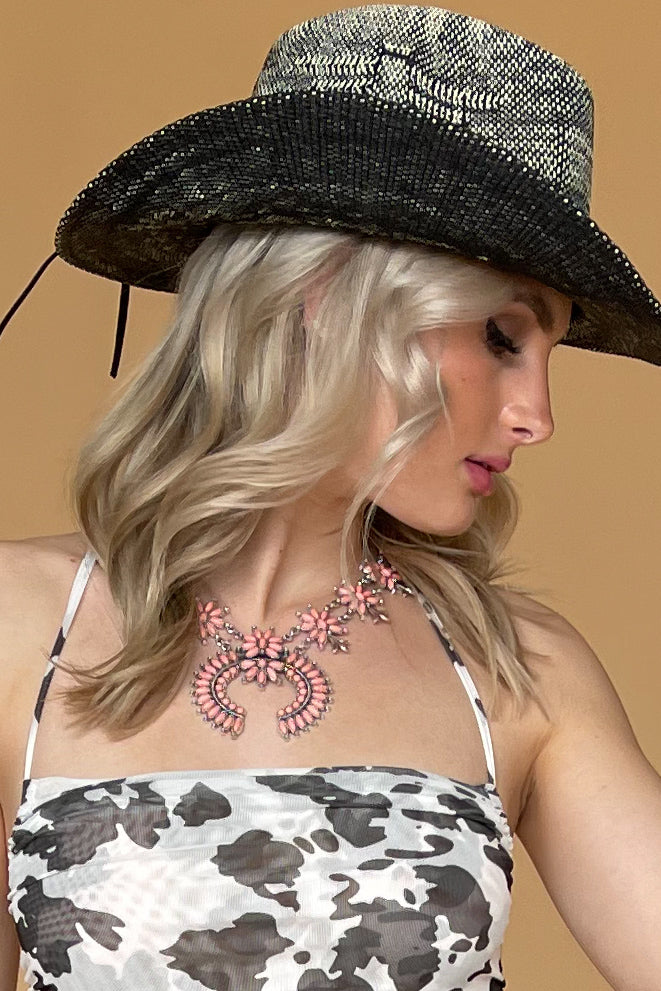 Native Song Necklace-Coral