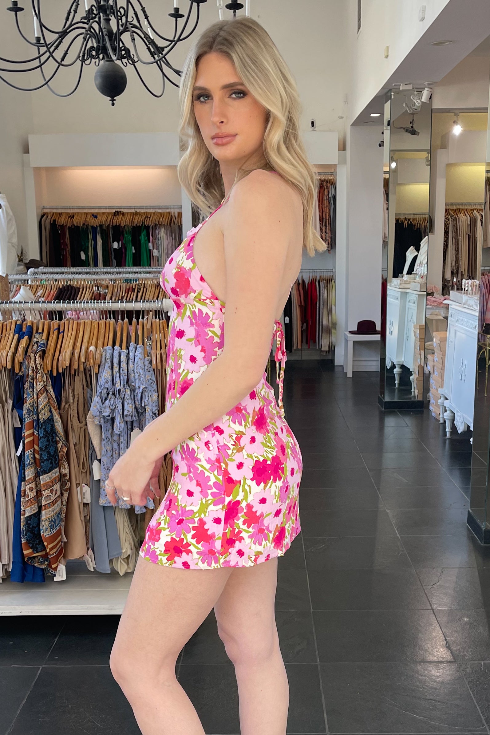 Kiss Me In Nashville Dress-Pink