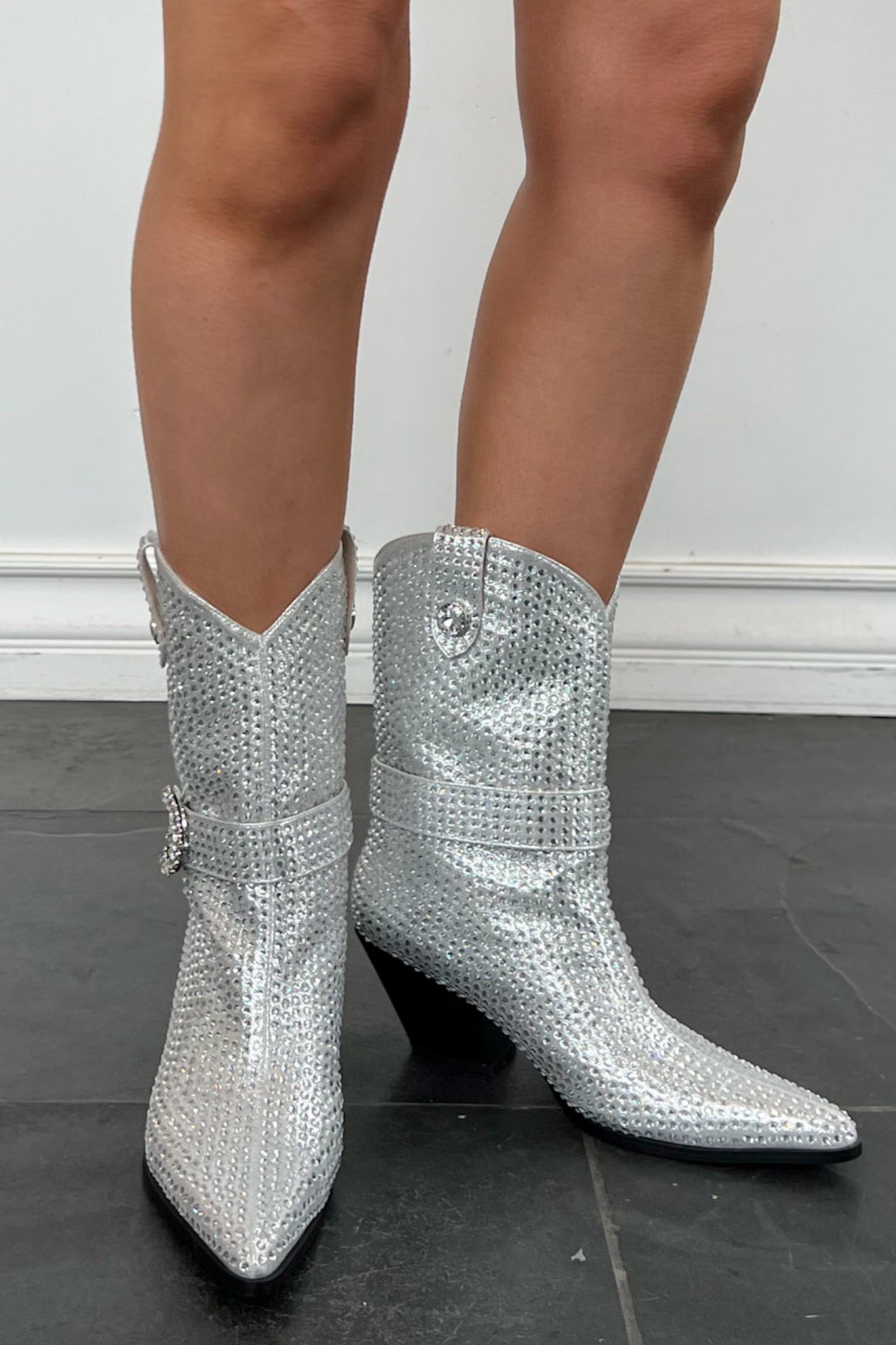 Azalea Wang Federica Boot-Silver