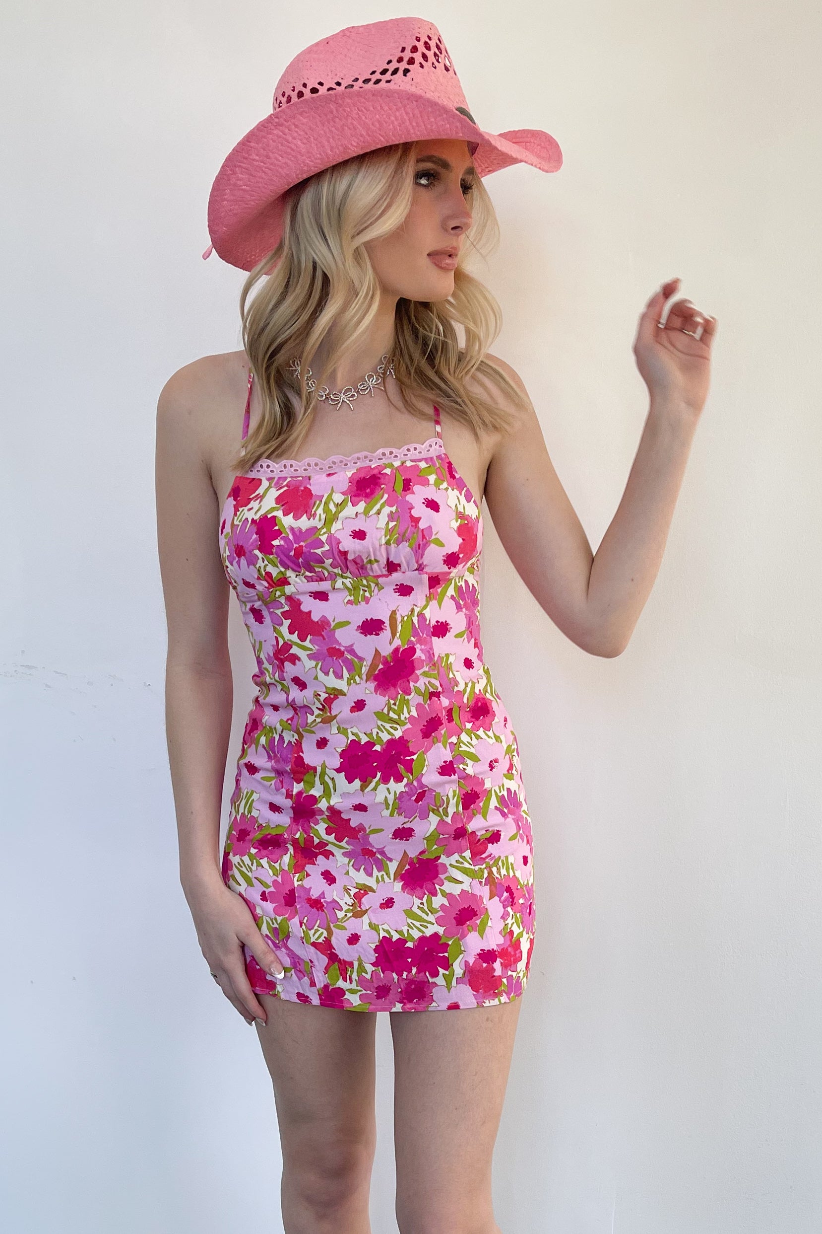 Kiss Me In Nashville Dress-Pink