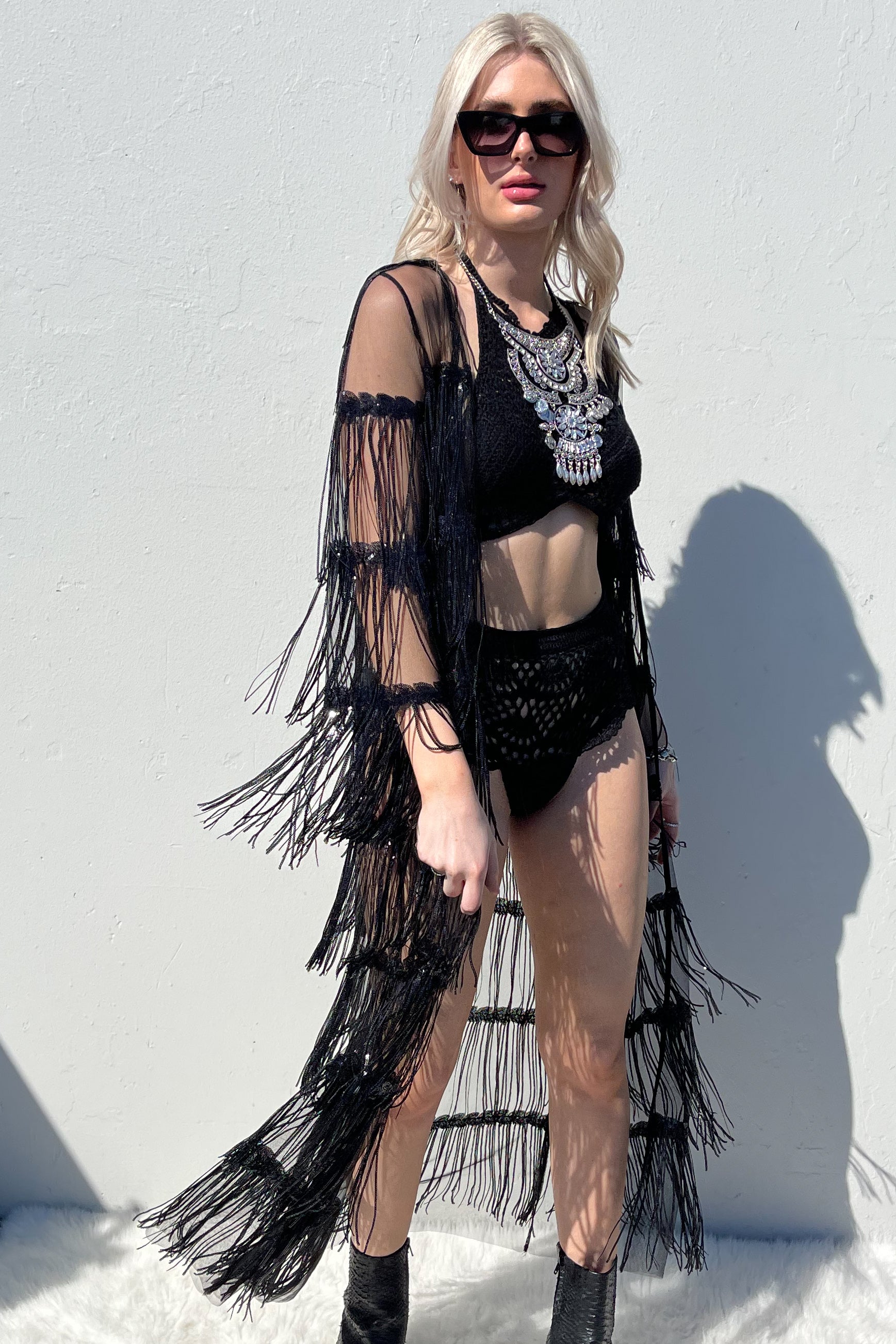 Enchanted Summer Jacket-Black