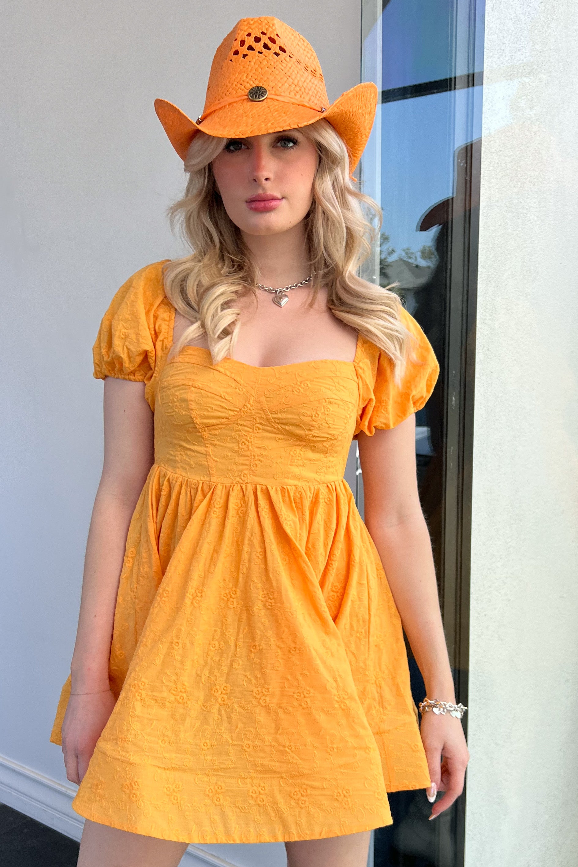 Georgia On My Mind Dress-Marigold