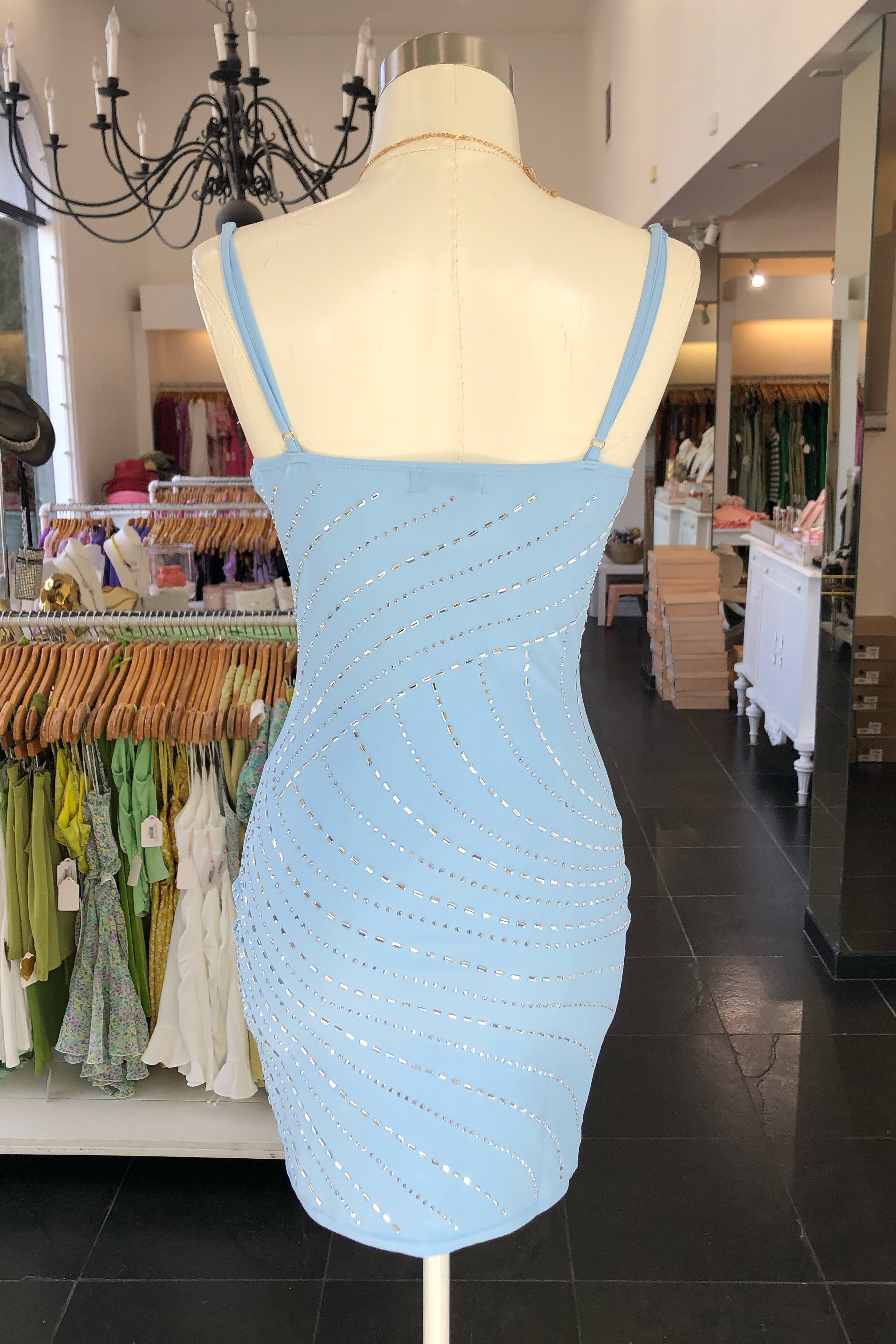 Parton Dress-Baby Blue