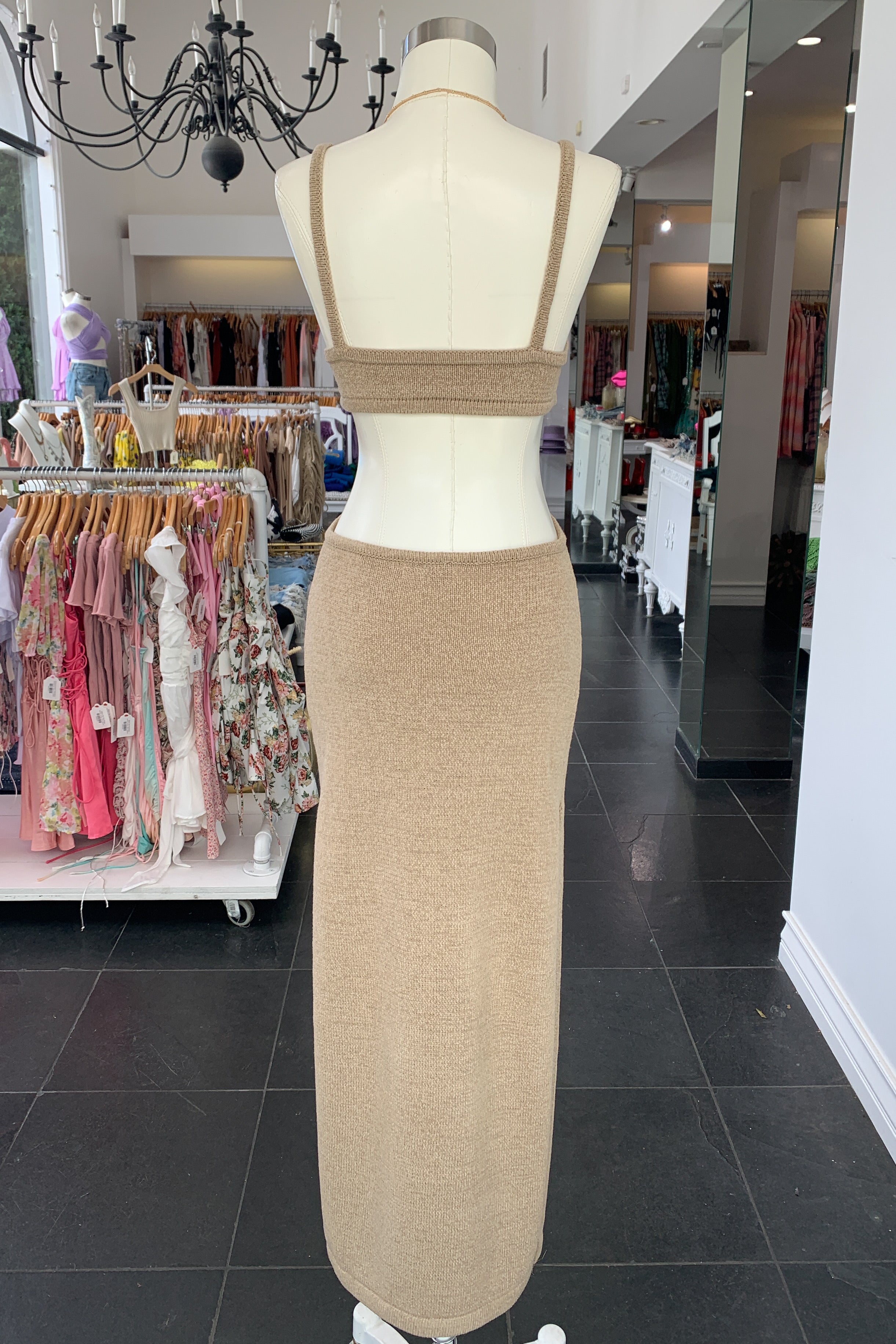 Tulum Maxi Dress-Taupe