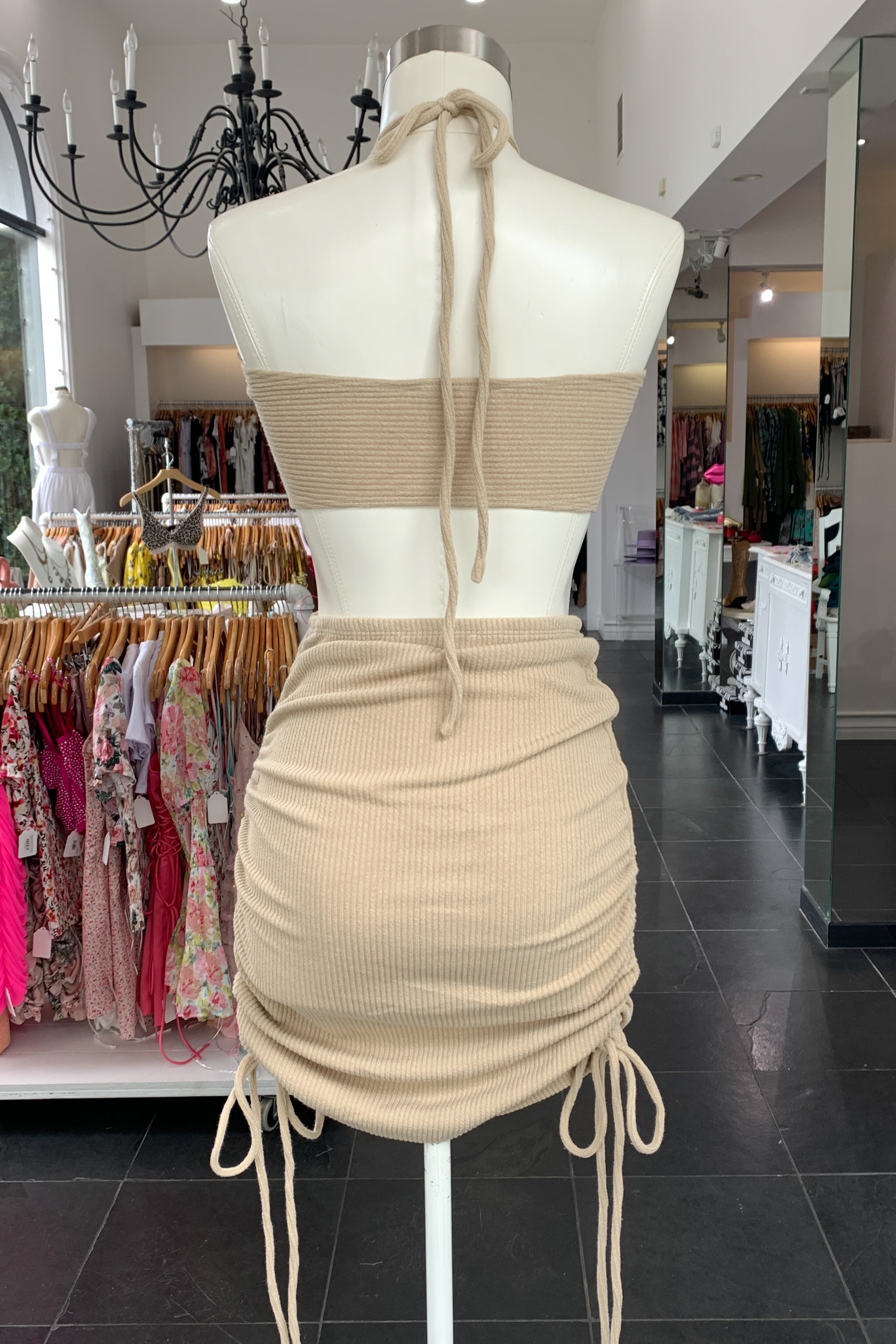 Acapulco Dress Set-Taupe