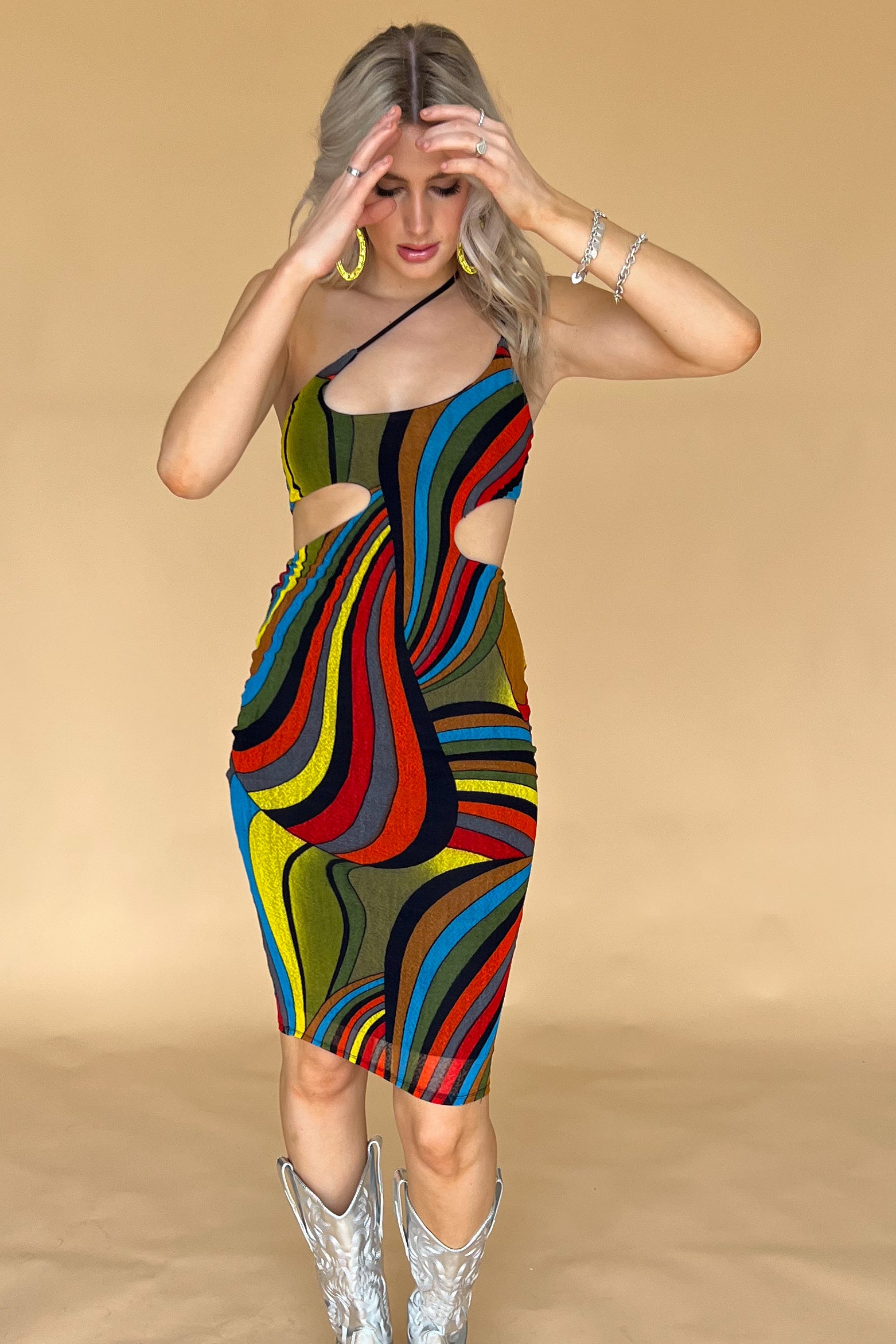 Jamaica Nights Dress-Multi