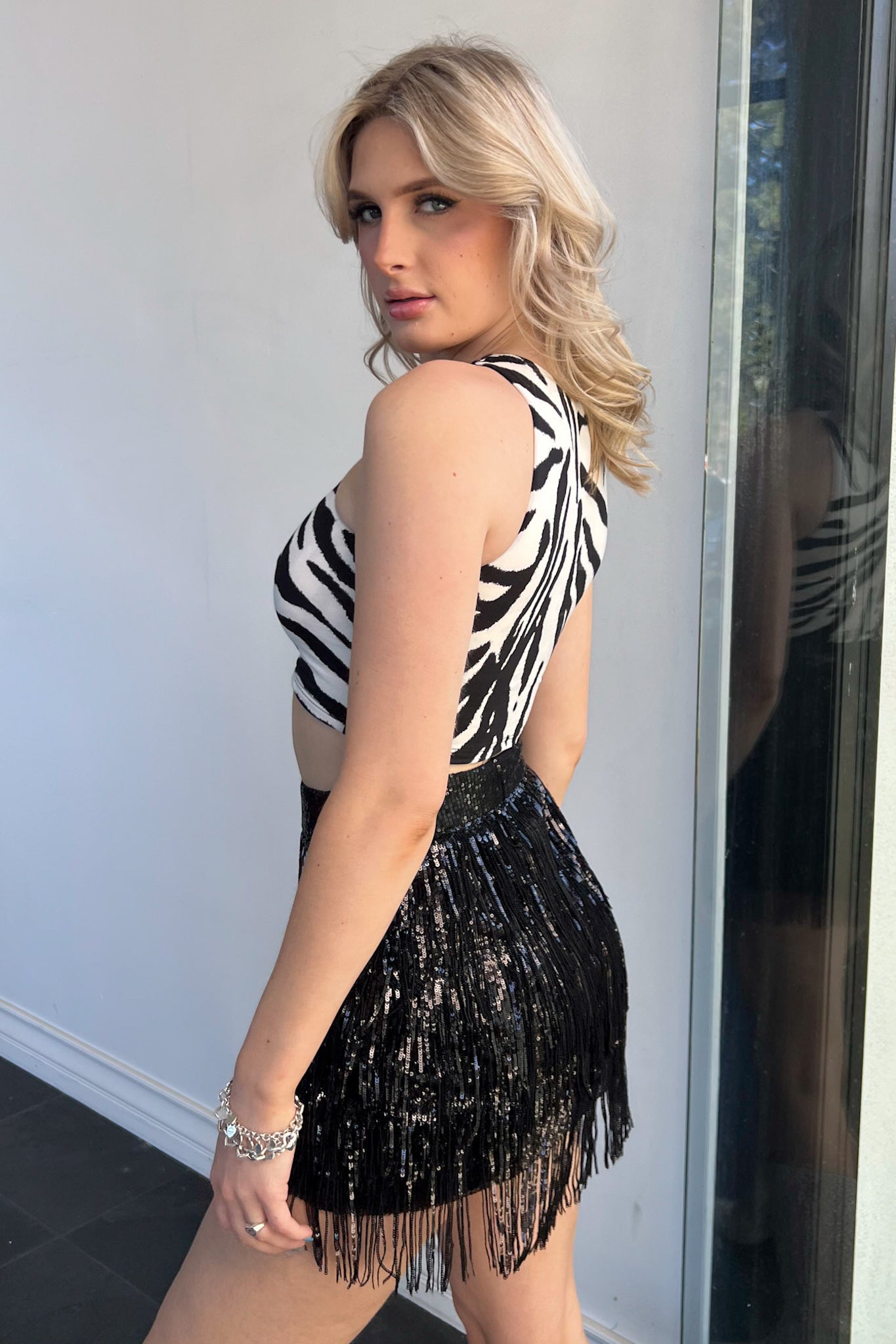 With Wild Abandon Top-Black