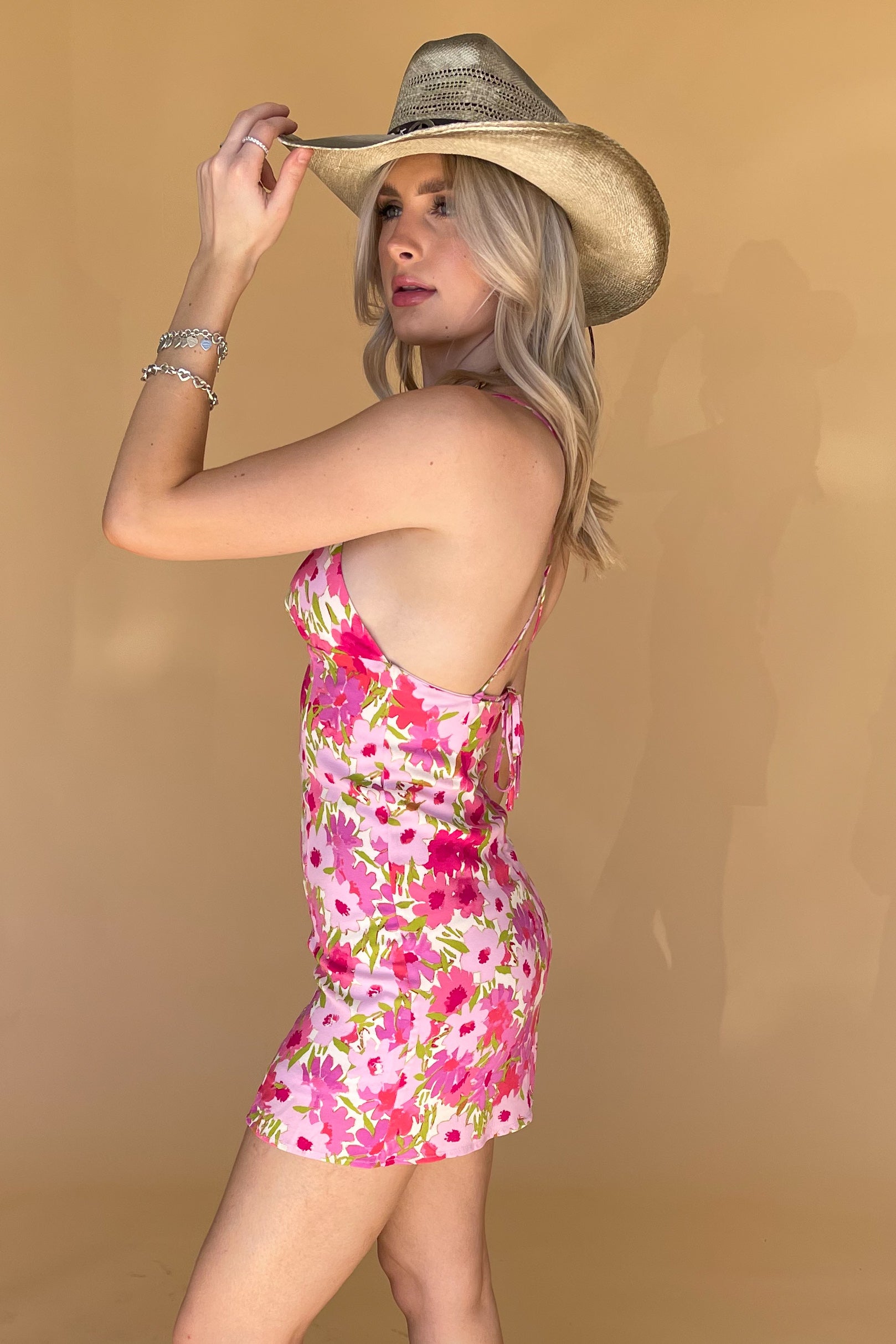 Kiss Me In Nashville Dress-Pink